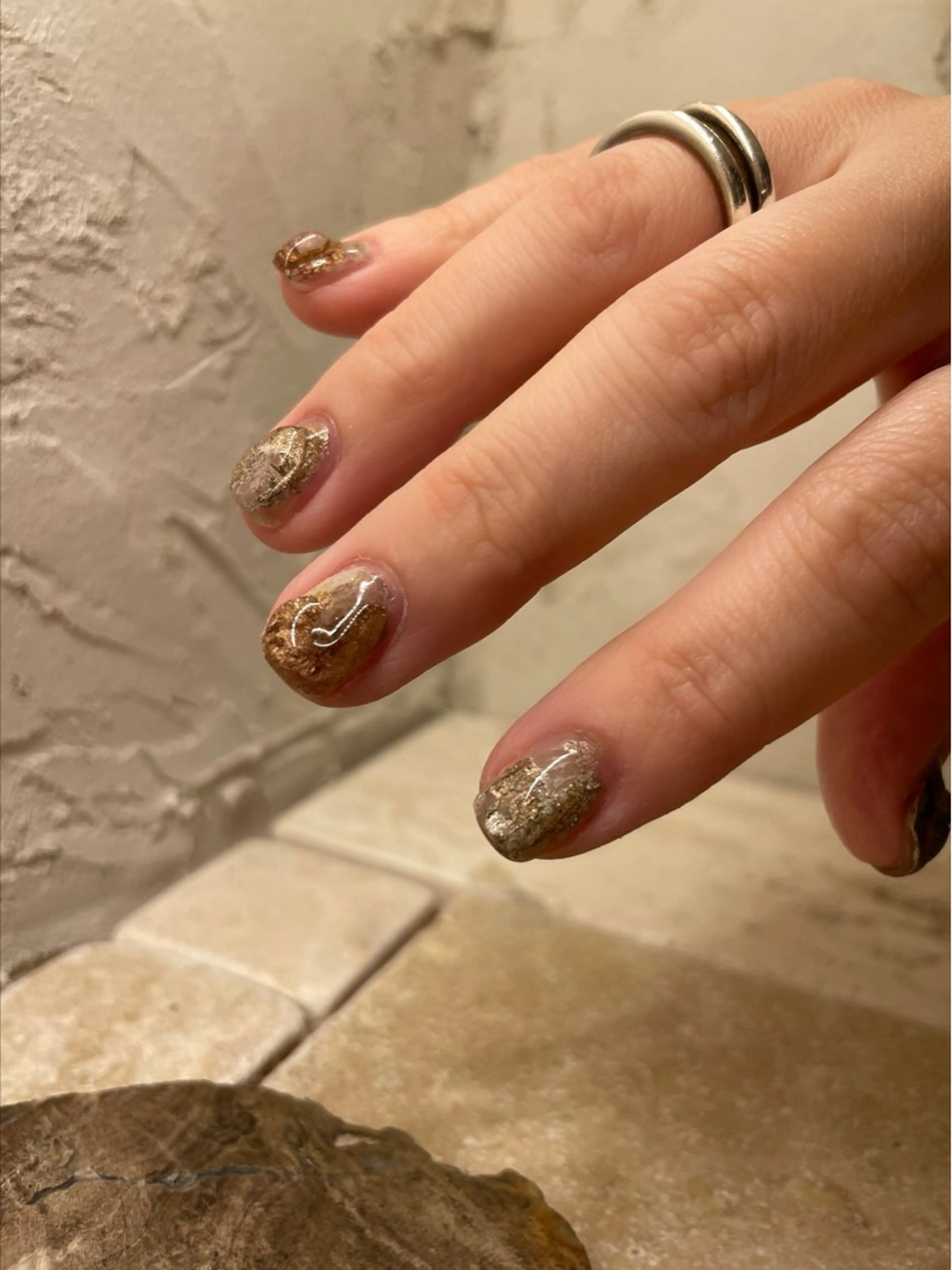 ネイル ニュアンスネイル ハンドネイル "achoe" コエ HARUNAのネイルデザイン