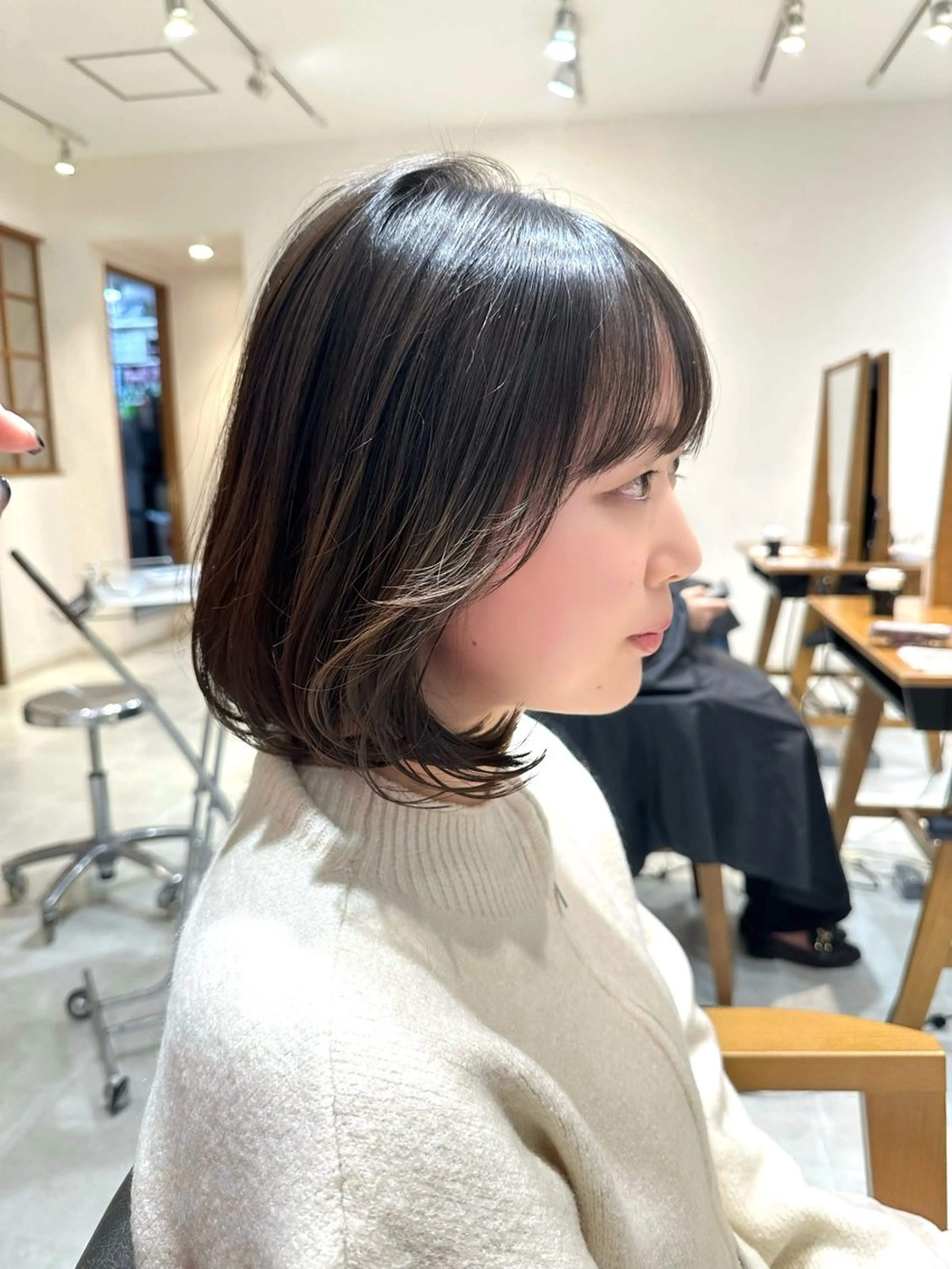 ミディアム ボブ VIEW BLUE所属・レイヤー/顔まわり /亀戸錦糸町/なつきのヘアスタイル