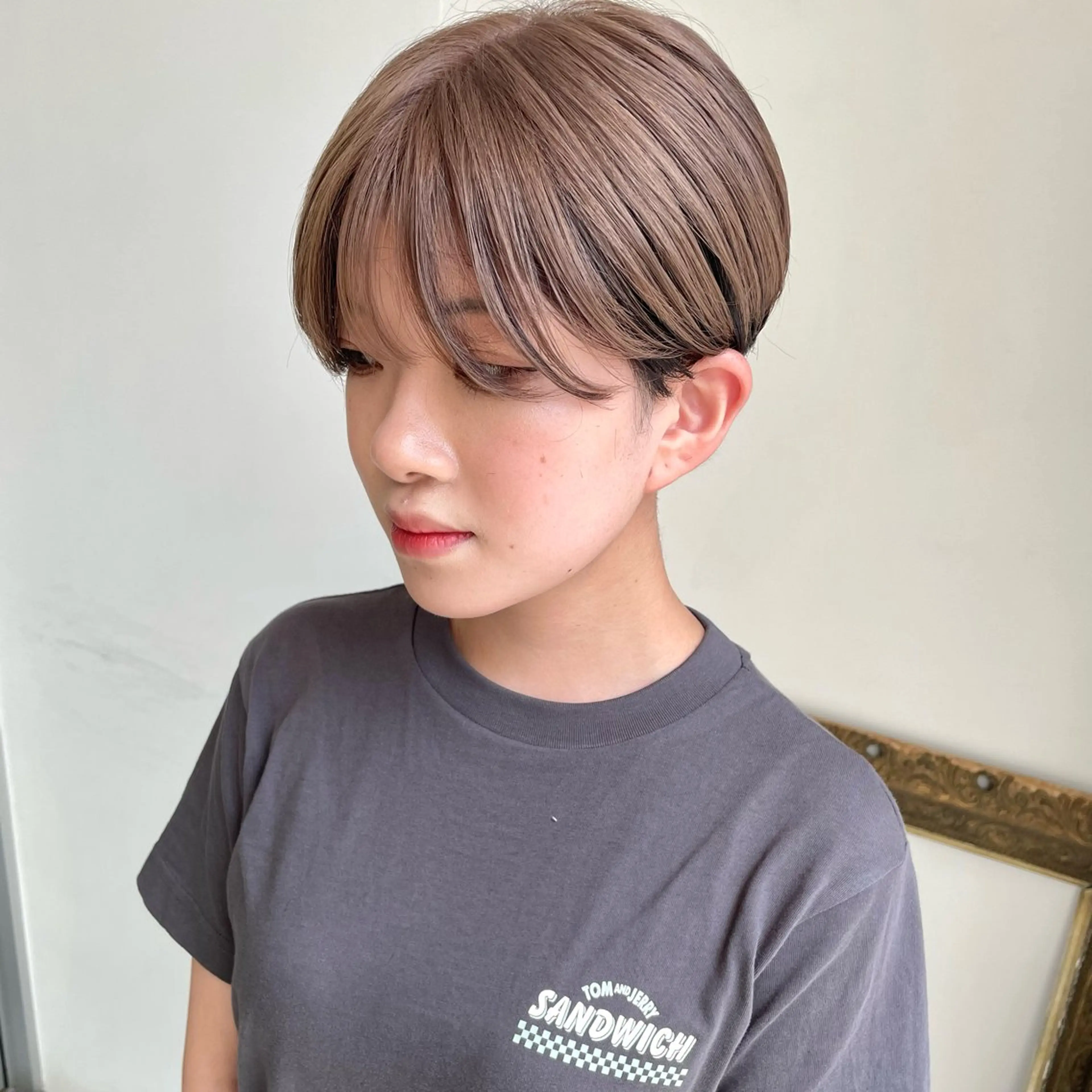 ショート カラー ブリーチ ショート/ブリーチ mizuki🐋のヘアスタイル