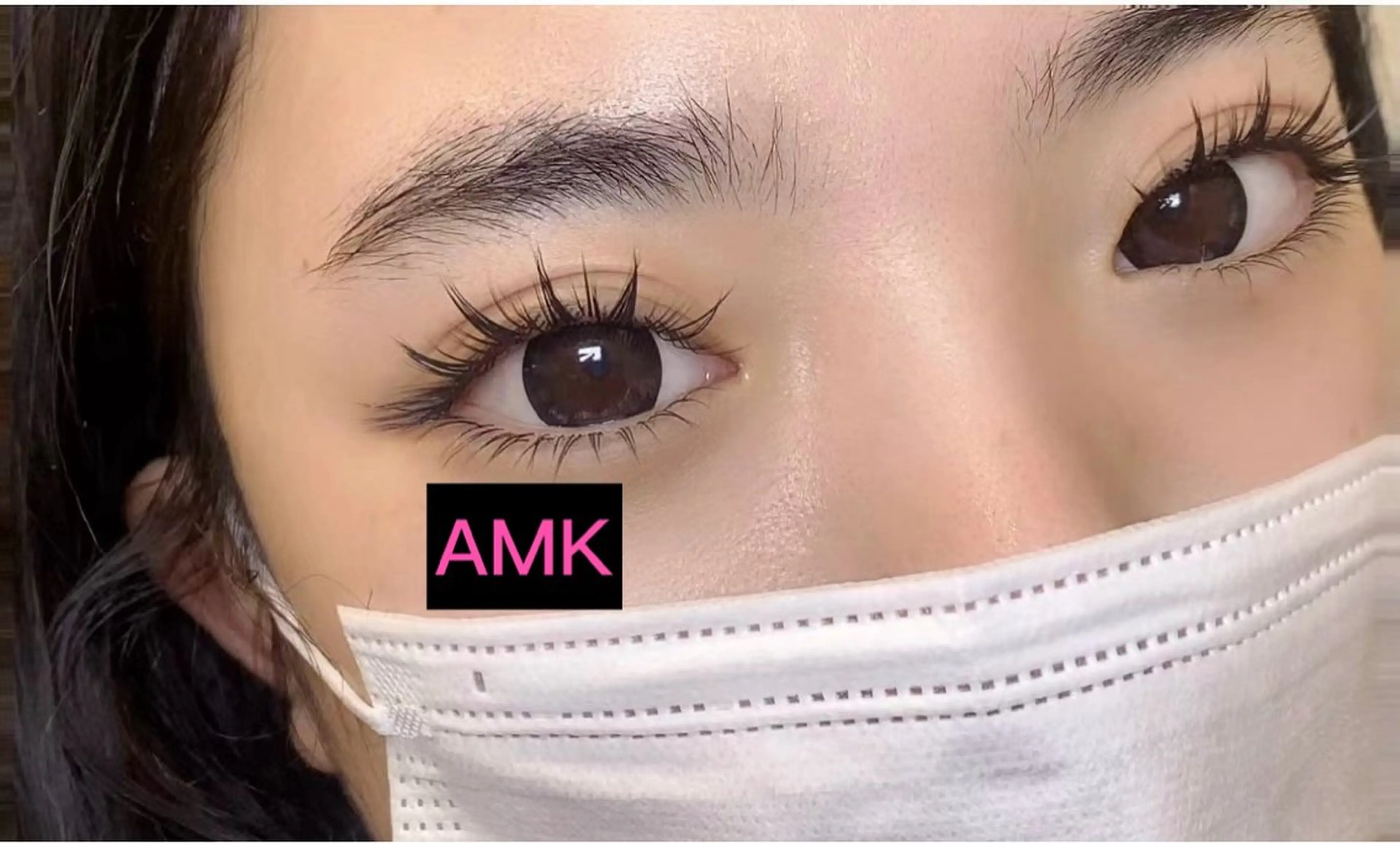 マツエク・マツパ カラーマツエク ボリュームラッシュ ワンホンマツエク アベ カカの眉毛・アイブロウイメージ