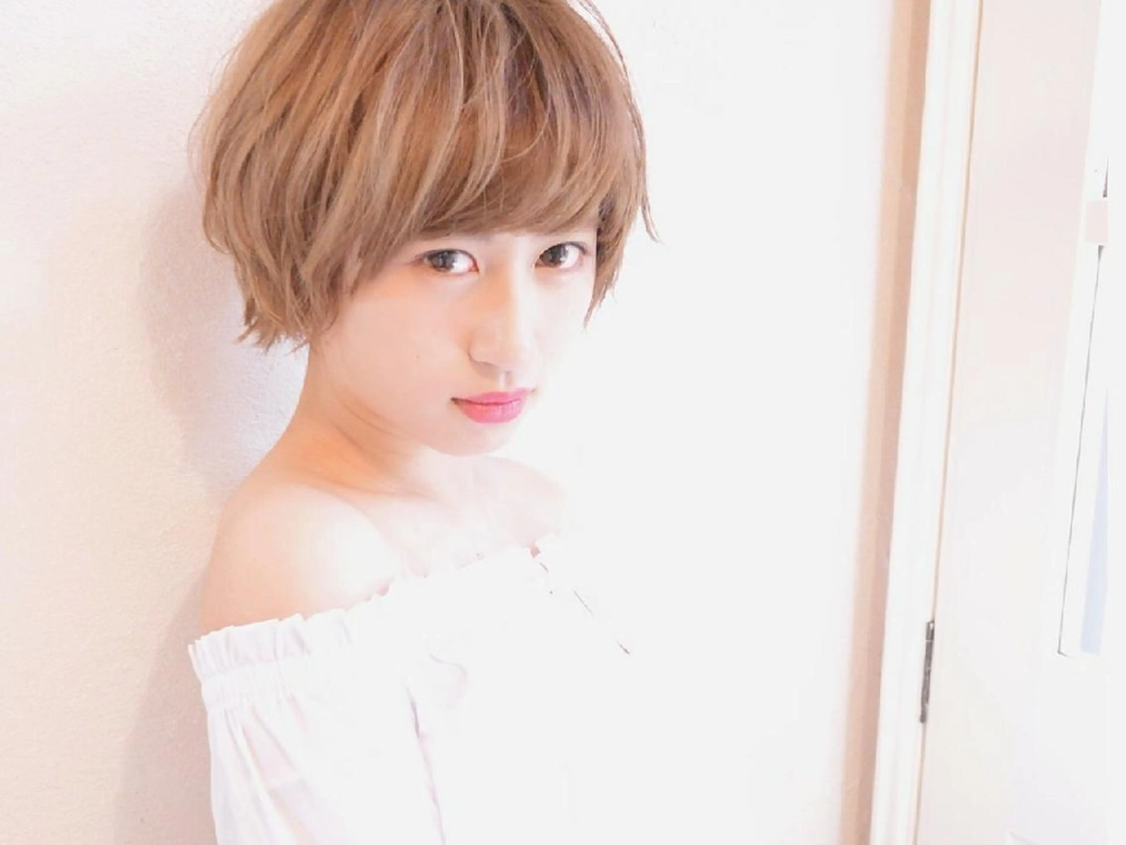 ショート カラー パーマ カット ヘッドスパ 小顔ショート✁ ⁂Yukari⁂のヘアスタイル