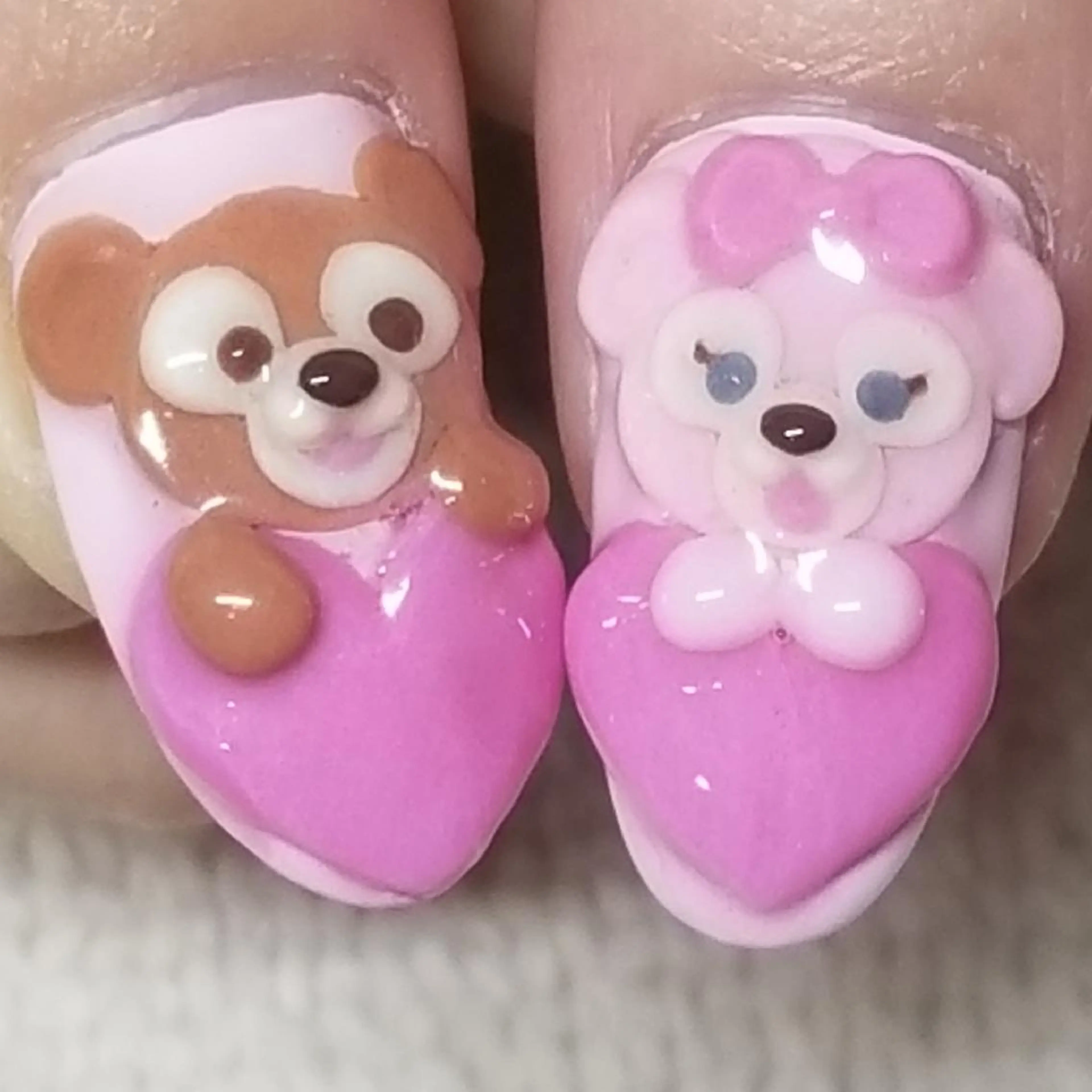 ネイル ハート ワンカラーネイル パステルネイル ピンク ハンドネイル よしだ ひろきのネイルデザイン