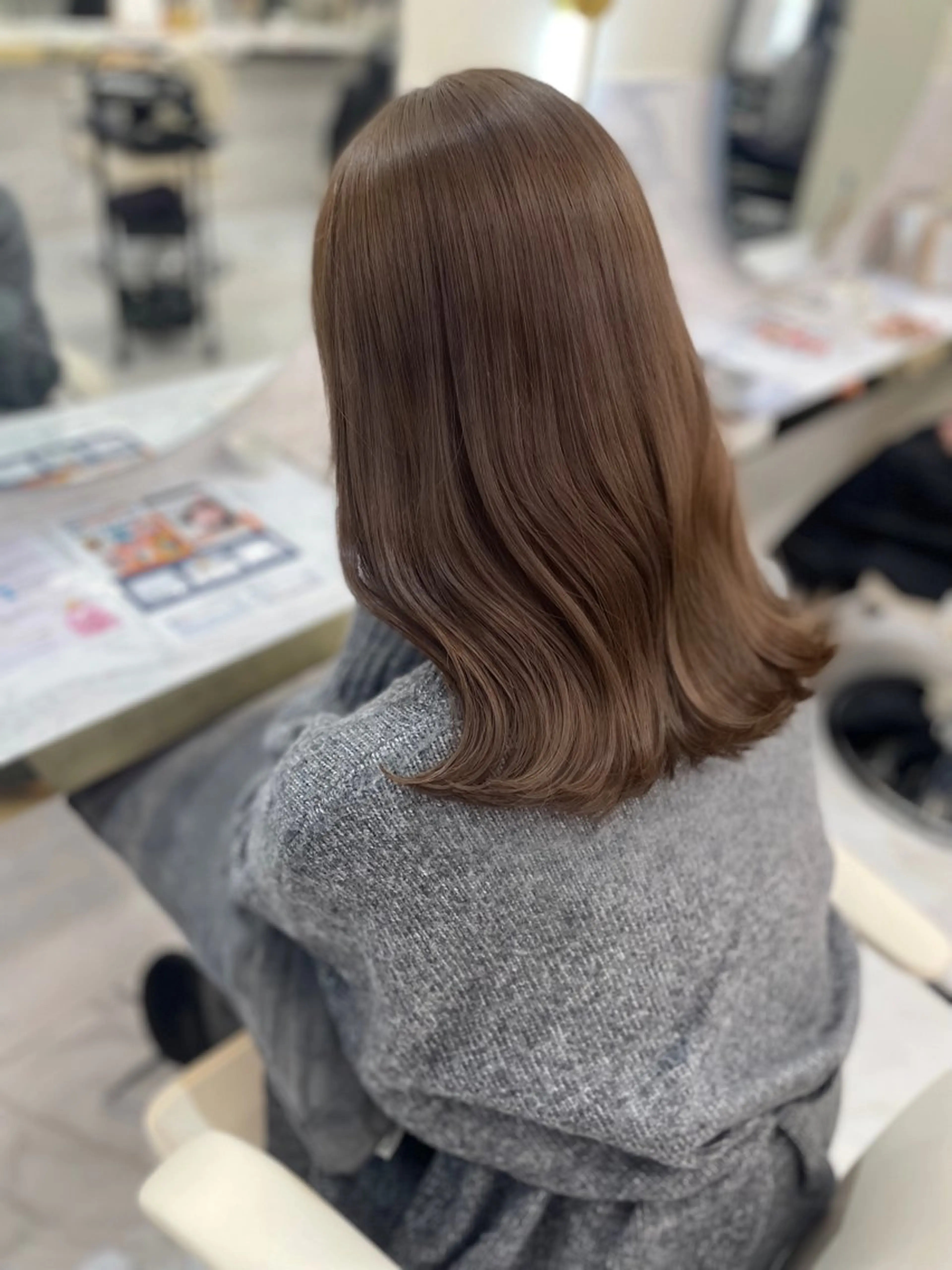 ミディアム ヘアカラー トリートメント 似合わせのプロ🕊 美髪矯正/ioriのヘアスタイル