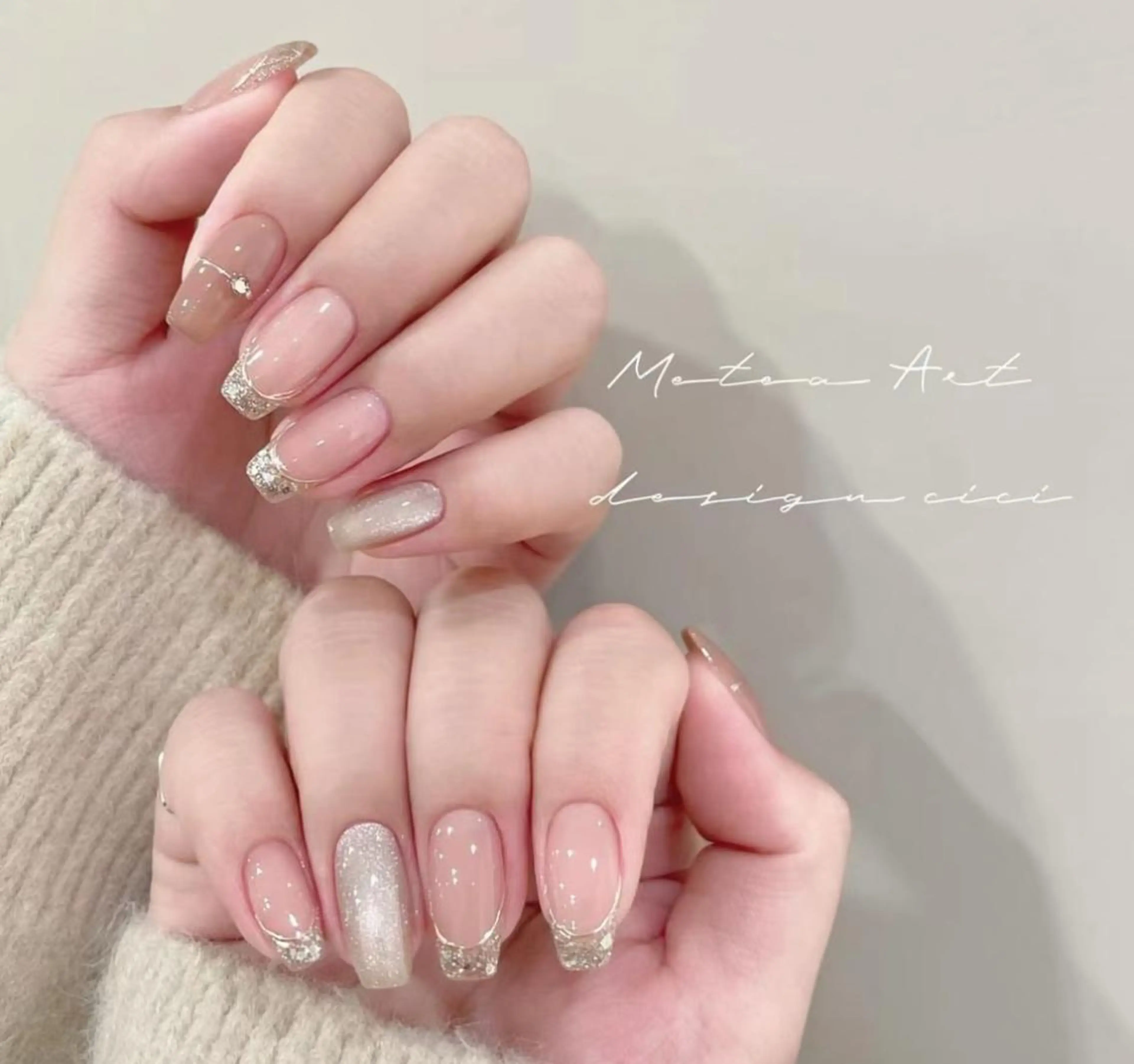 ネイル ハンドネイル 🎀まゆ 🪽🐾のネイルデザイン