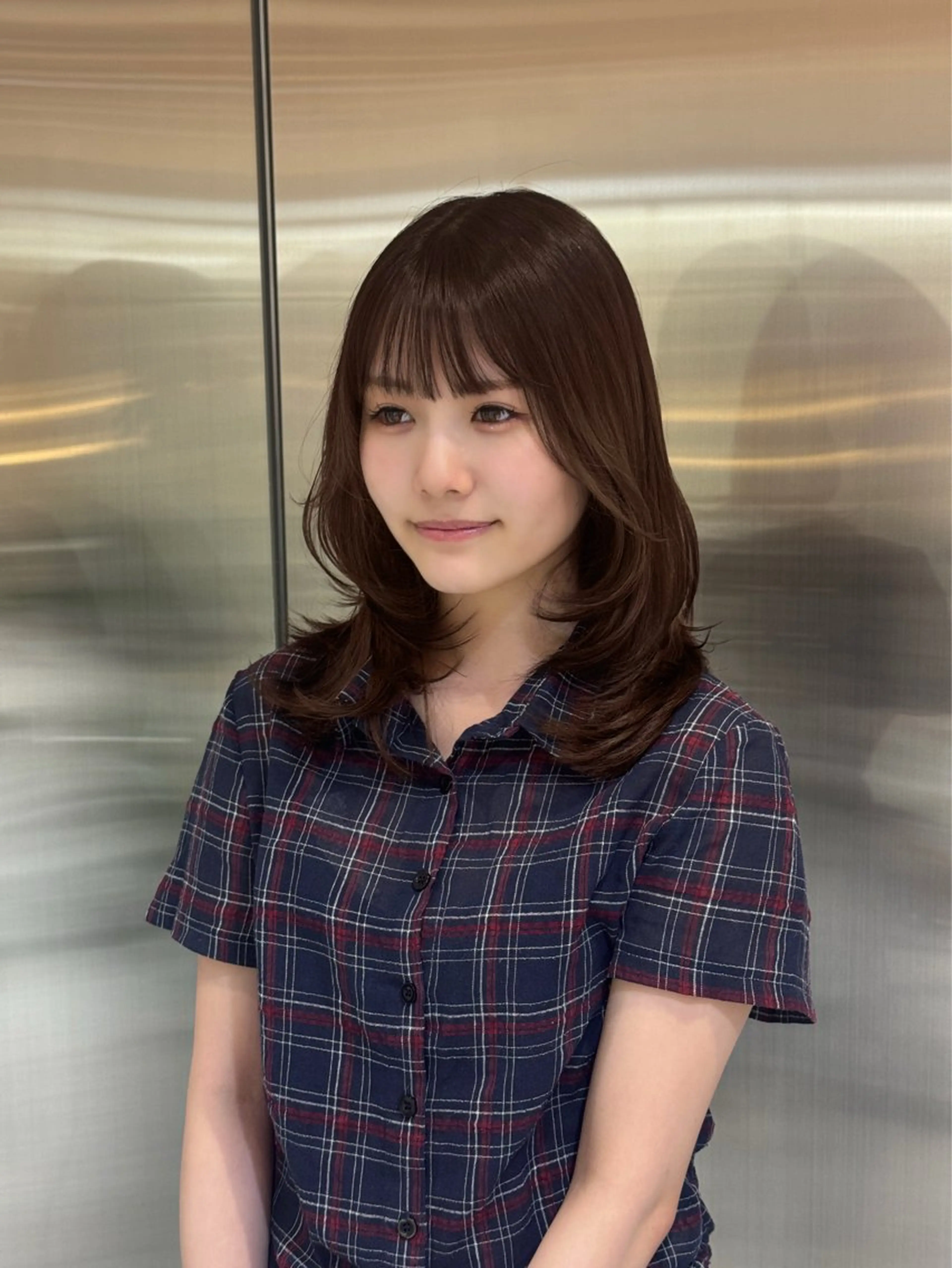 ロング カラー ハッシュカット カット ヘアカラー 韓国アイドルヘア/ 大人ショートリョウヤのヘアスタイル