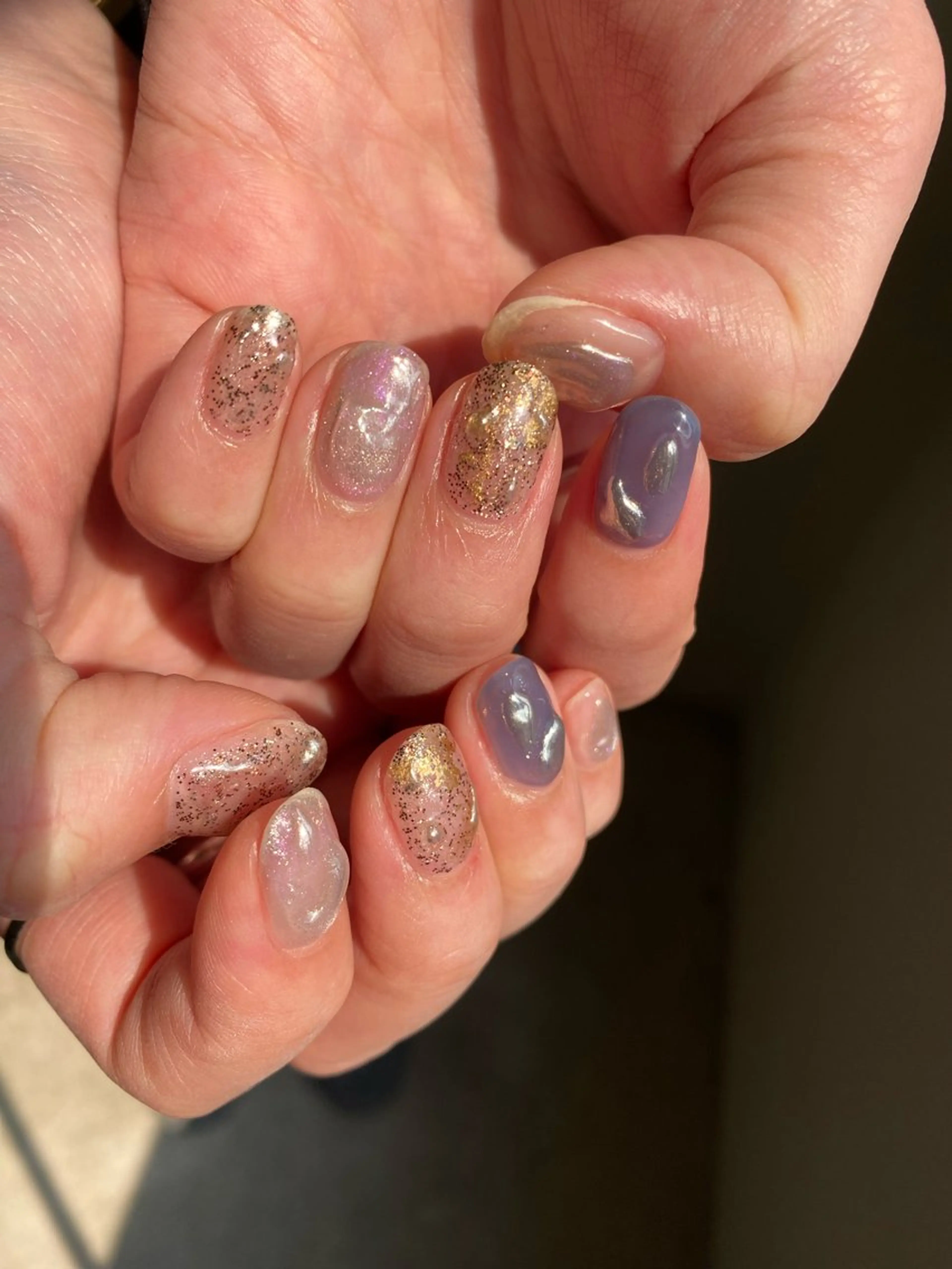 ネイル ジェルネイル マグネットネイル 持ち込み ニュアンスネイル ワンカラーネイル ハンドネイル 草加ニュアンスネイル 🌚hersのネイルデザイン