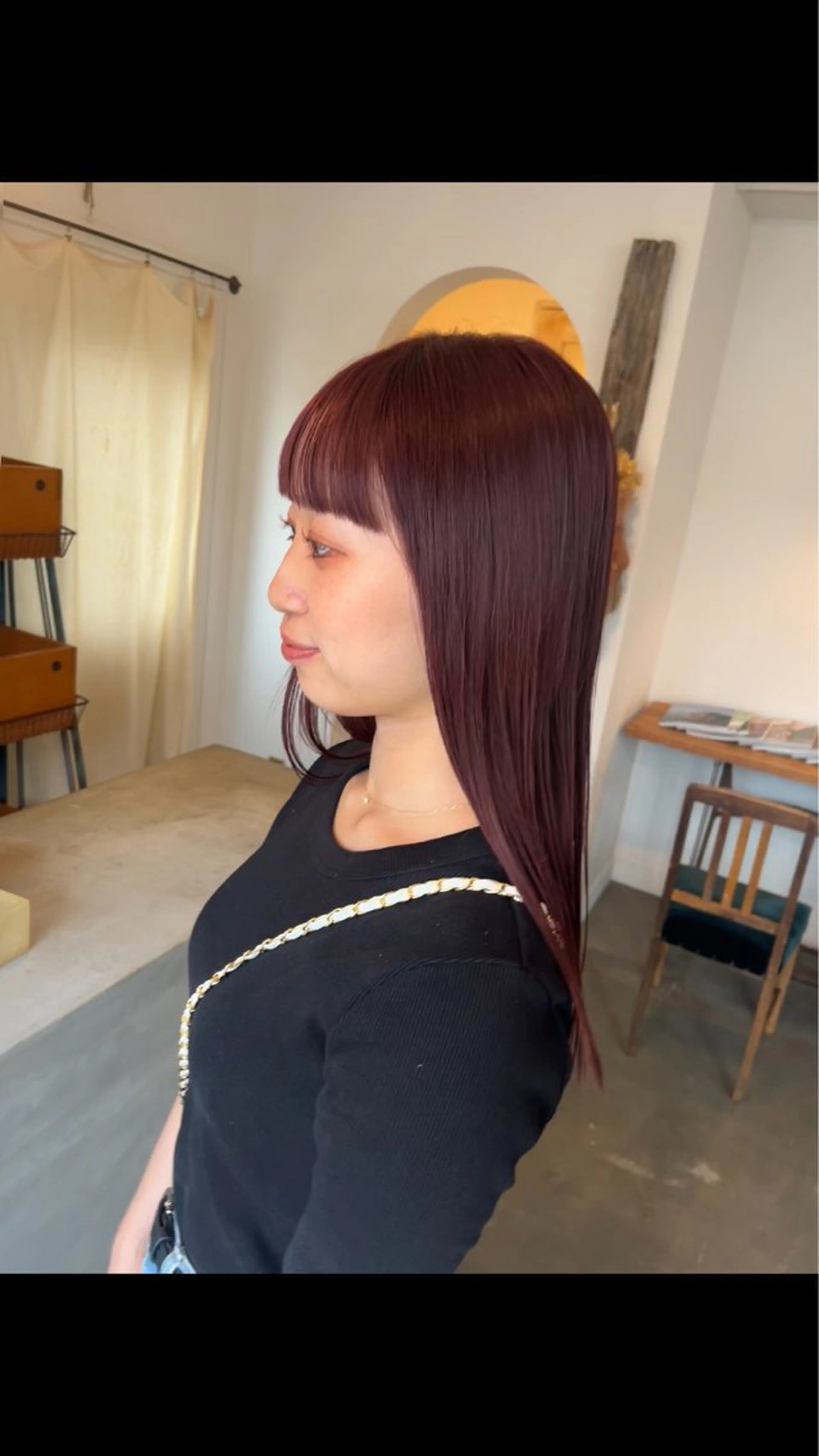 カット×ブリーチなしでのダブルカラー🍊or🍒の写真