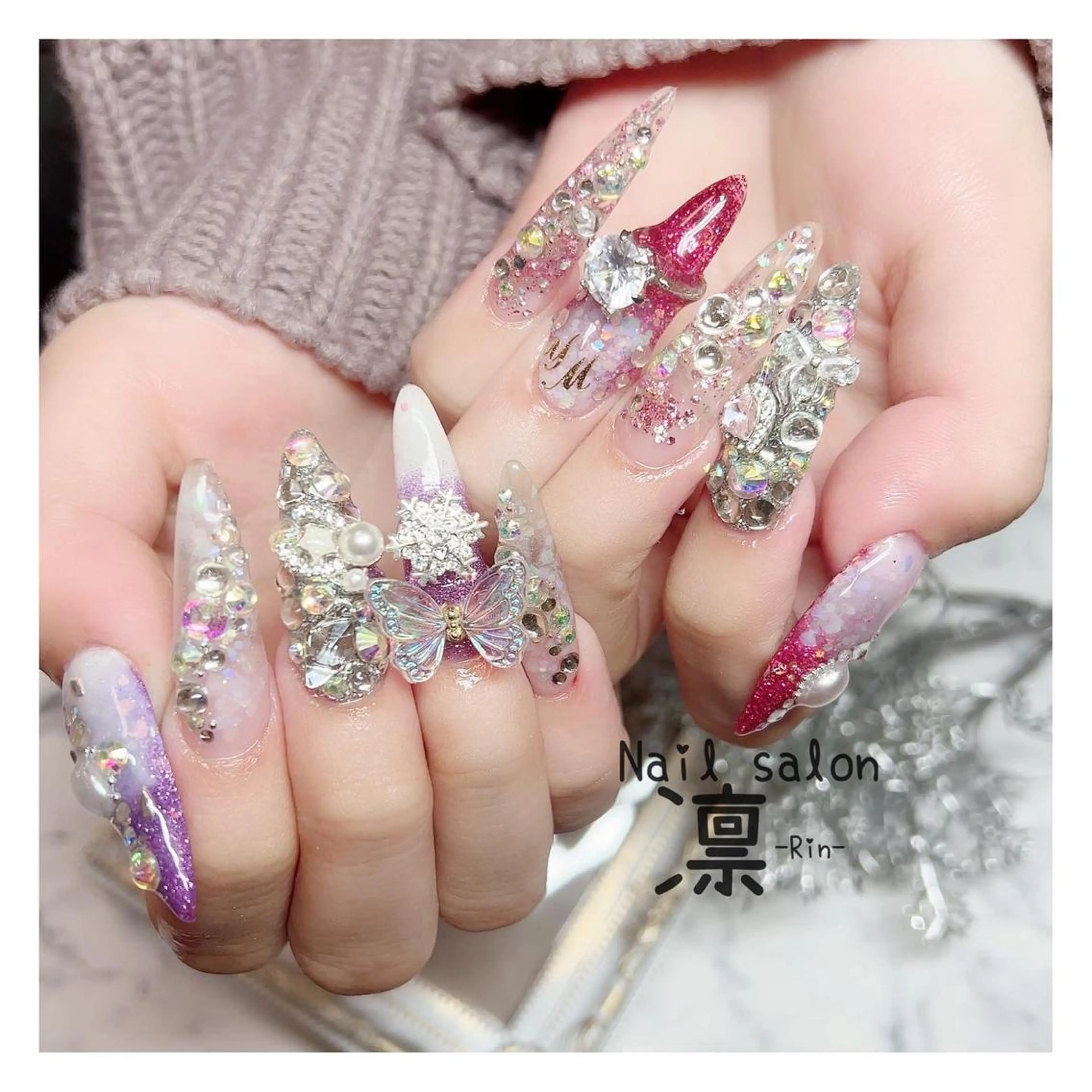 ネイル スカルプネイル private salon凛のネイルデザイン