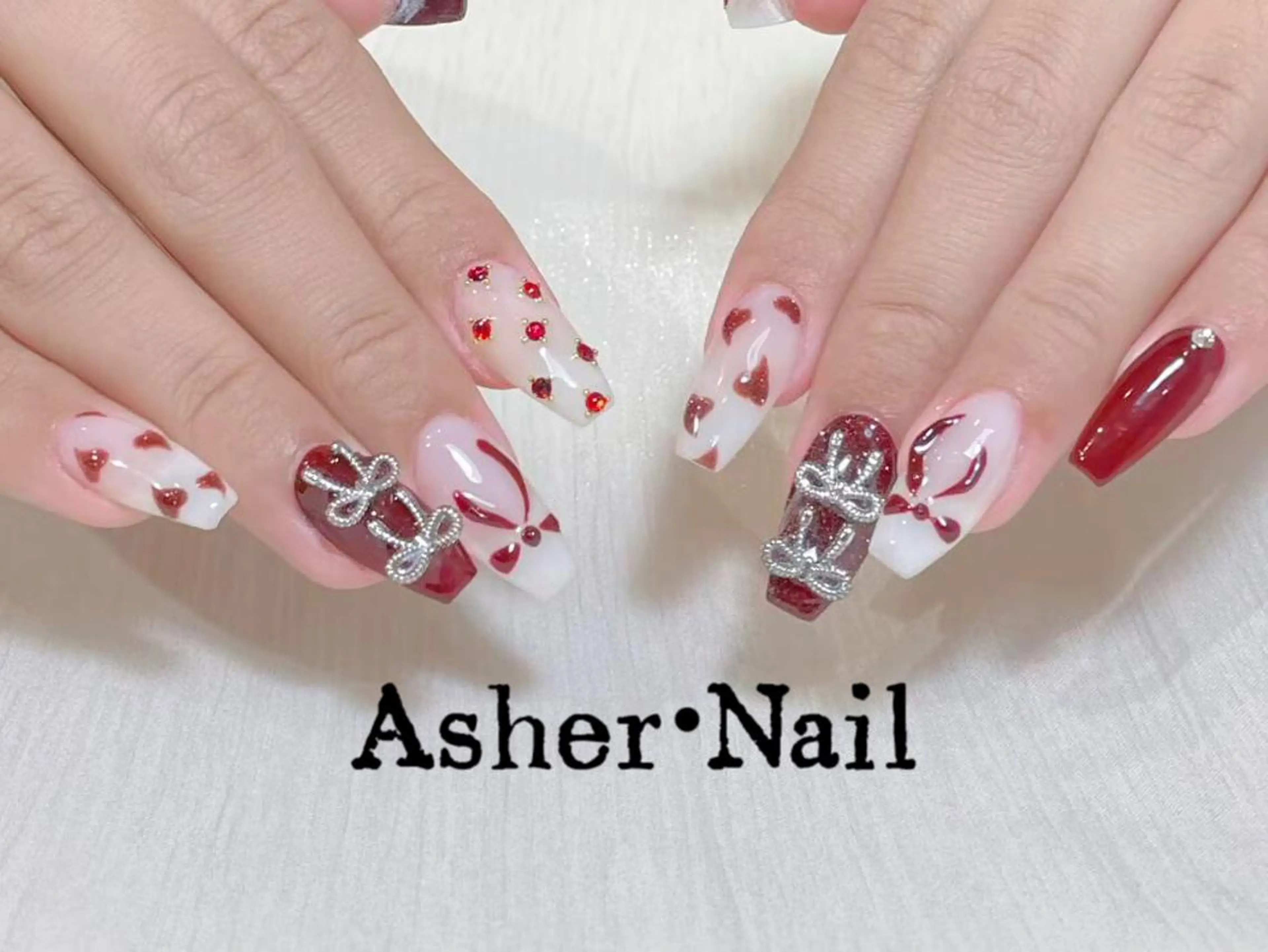 パーマ ハンドネイル ハンドケア Asher-Yuki 🍁のネイルデザイン