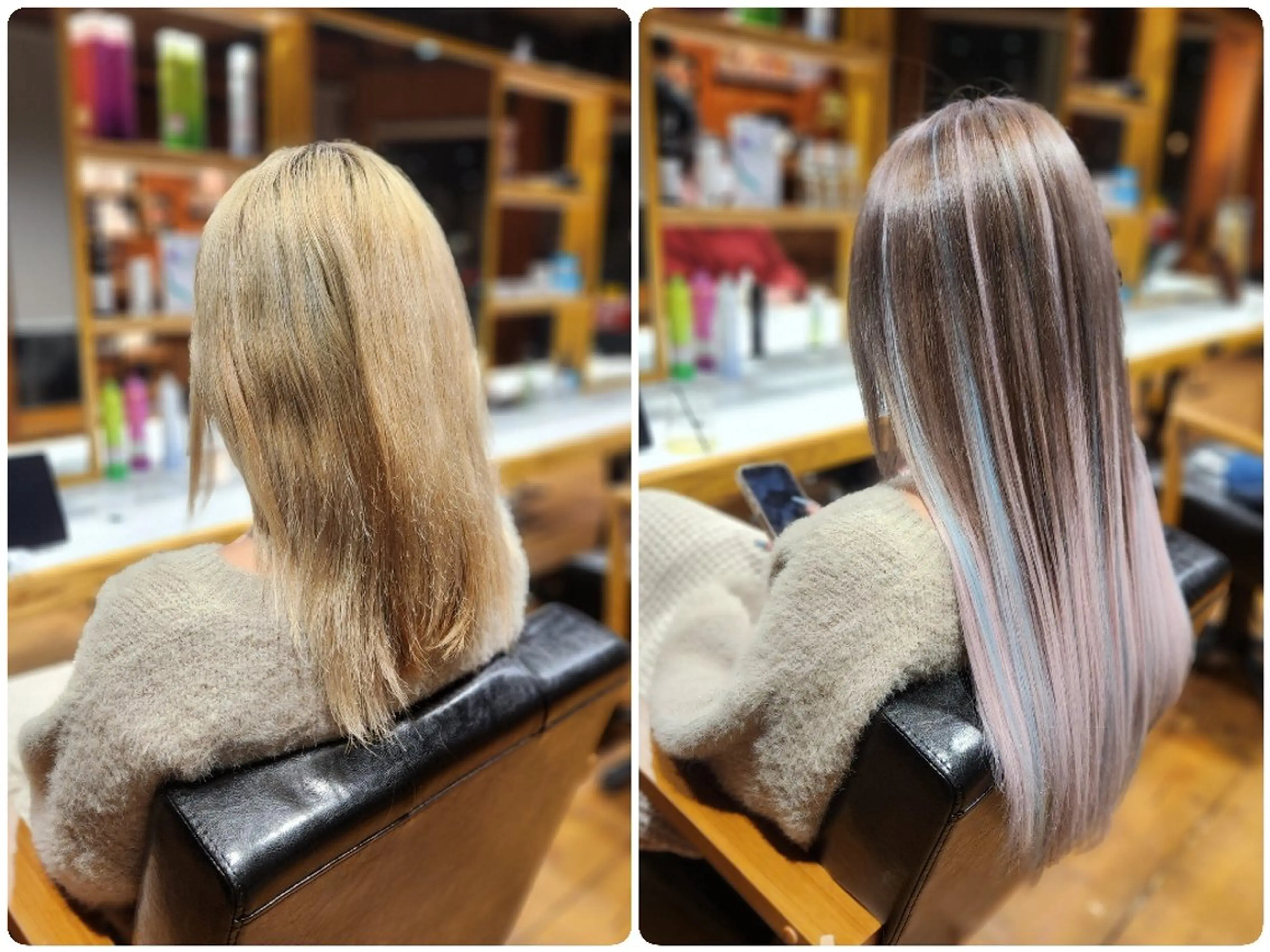 ヘアカラー エクステ O.hair designers所属・シールエクステ🎀 ホシノ🕒ユウカのヘアスタイル