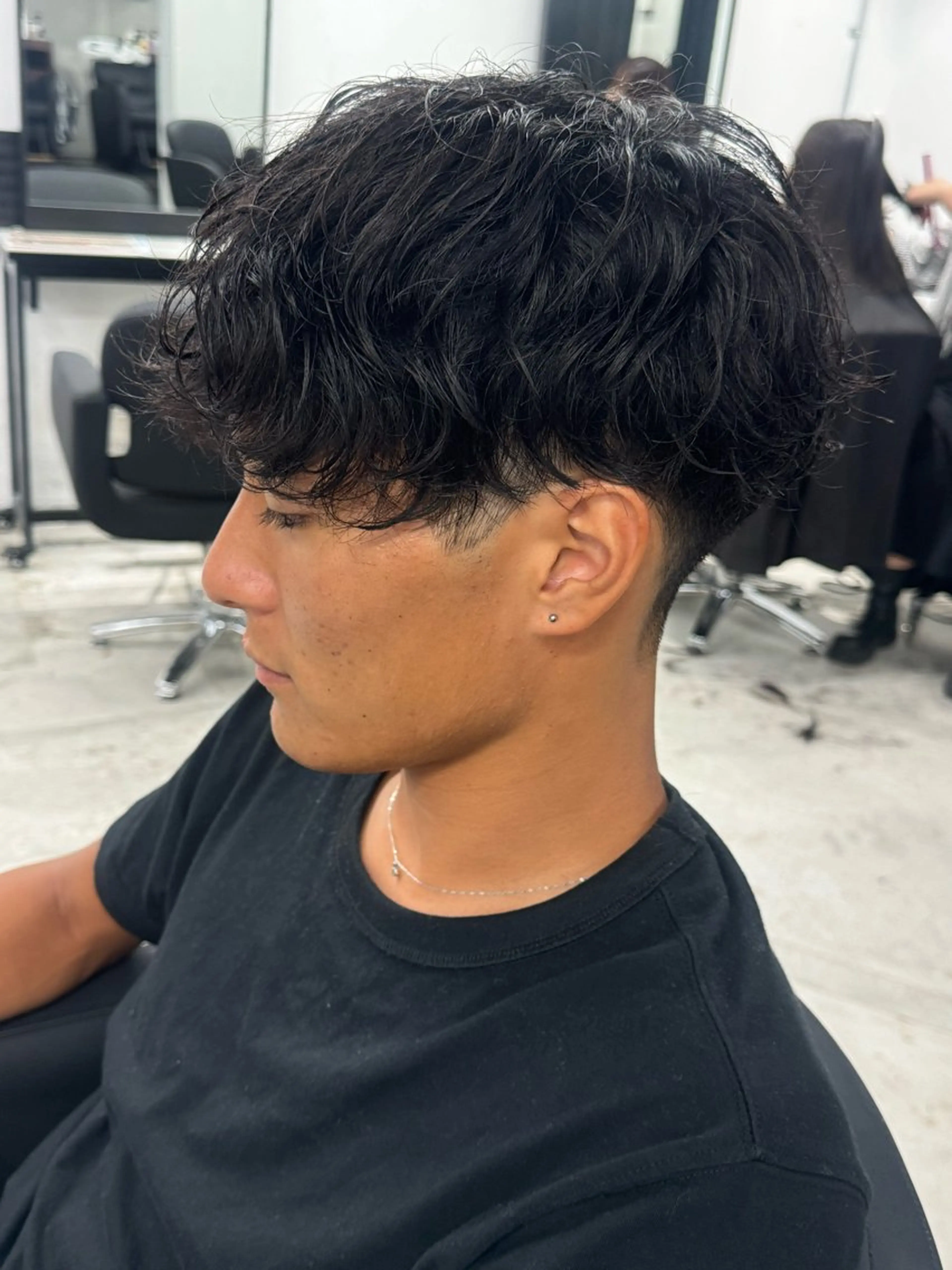 ショート パーマ メンズ カット パーマ トリートメント ヘアセット Pia/KIRIA /福岡美容室のヘアスタイル