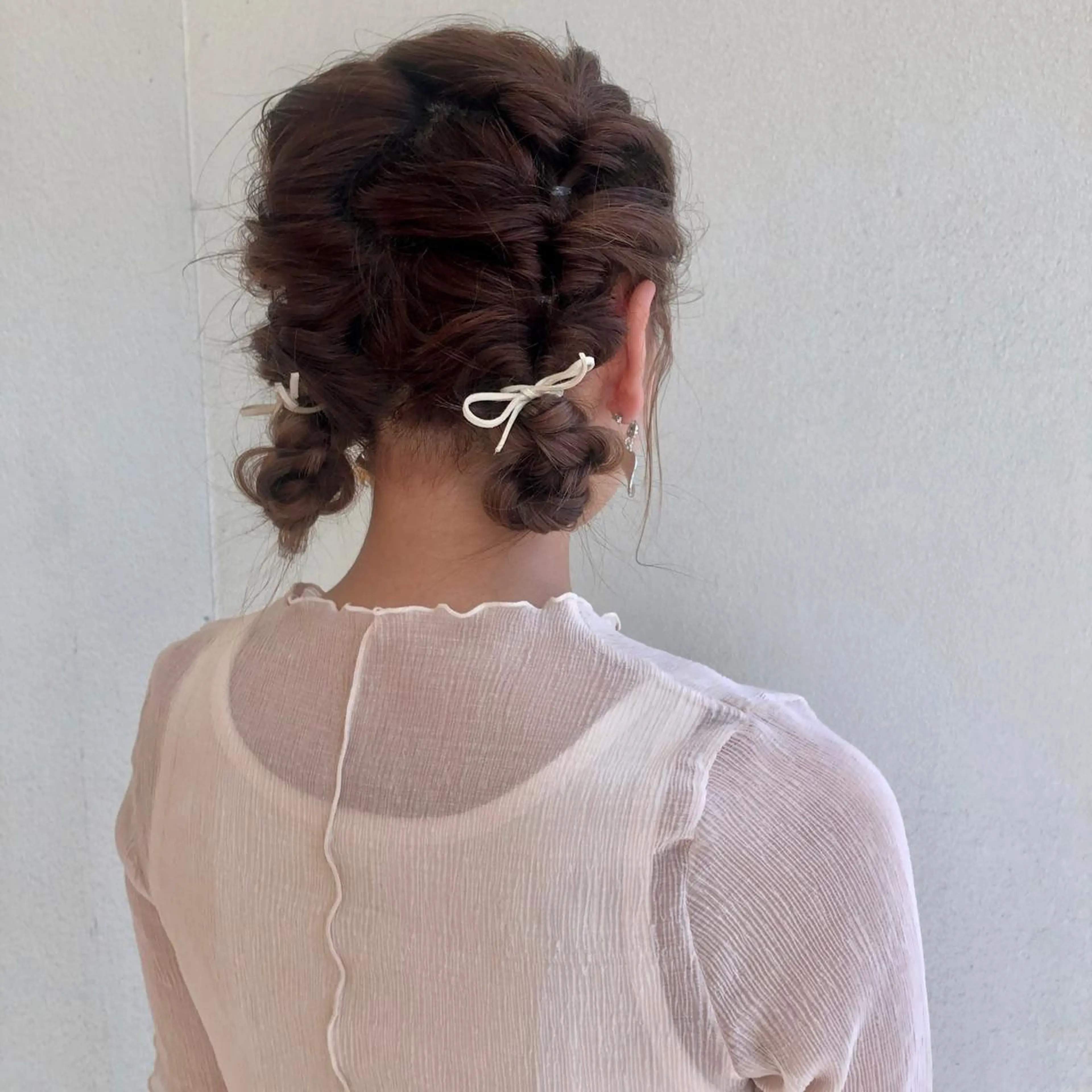 ロング ヘアアレンジ ヘアセット レイヤー/ハイトーン 🫧‪Erikaのヘアスタイル