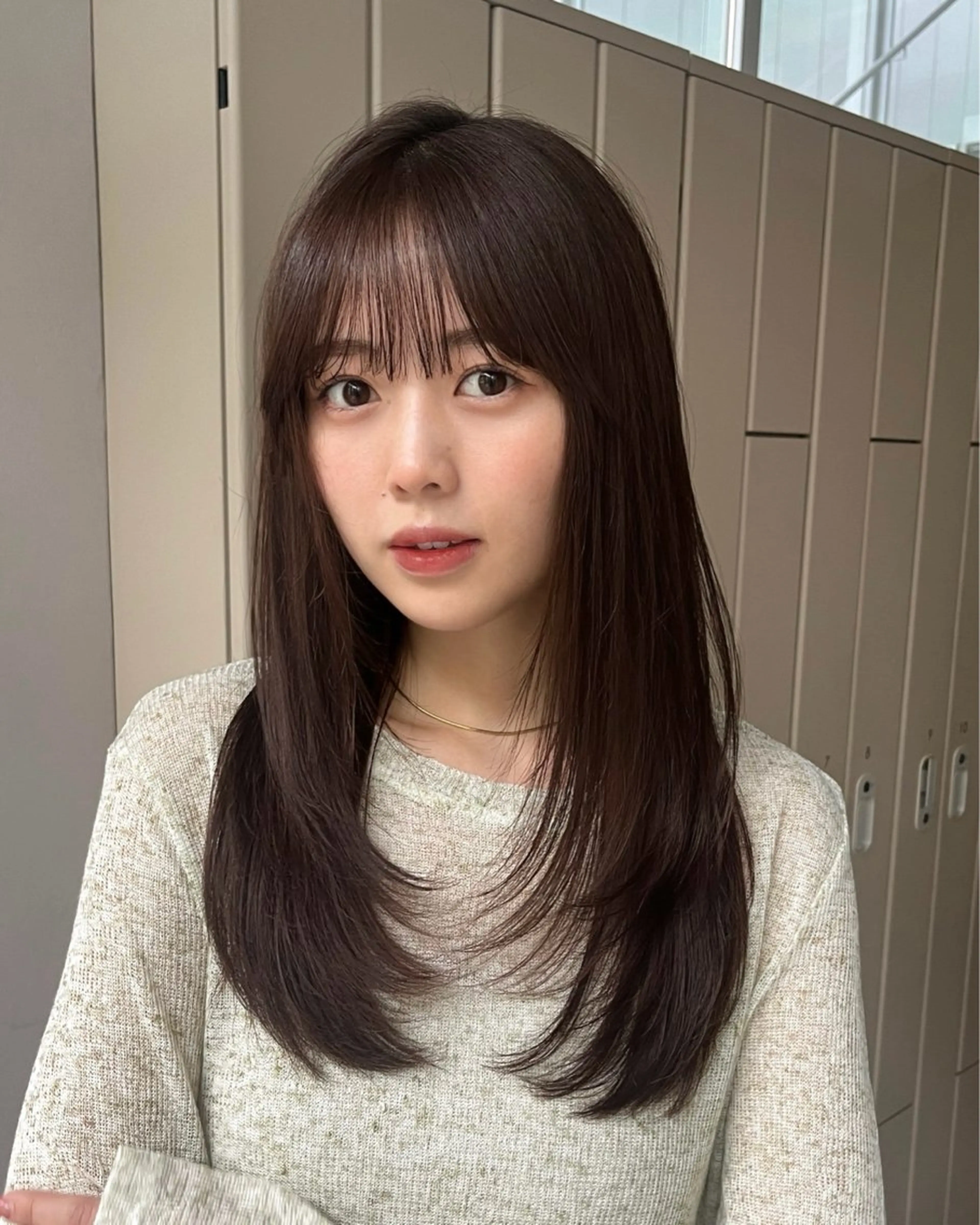 ロング カラー カット ヘアカラー 後藤 愛美/レイヤーカットのヘアスタイル