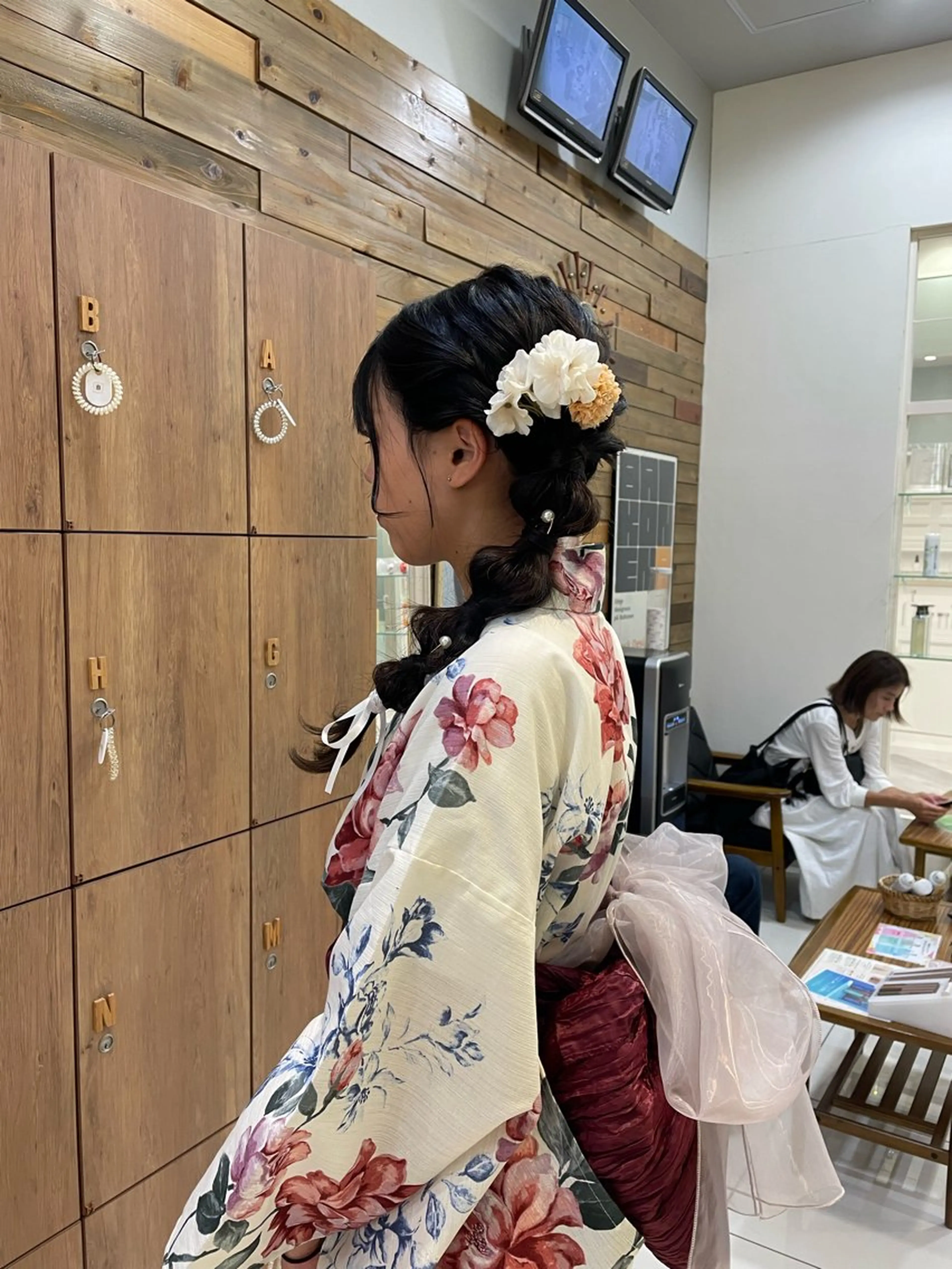 ヘアアレンジ 浴衣 なな /カラー/アレンジのヘアスタイル