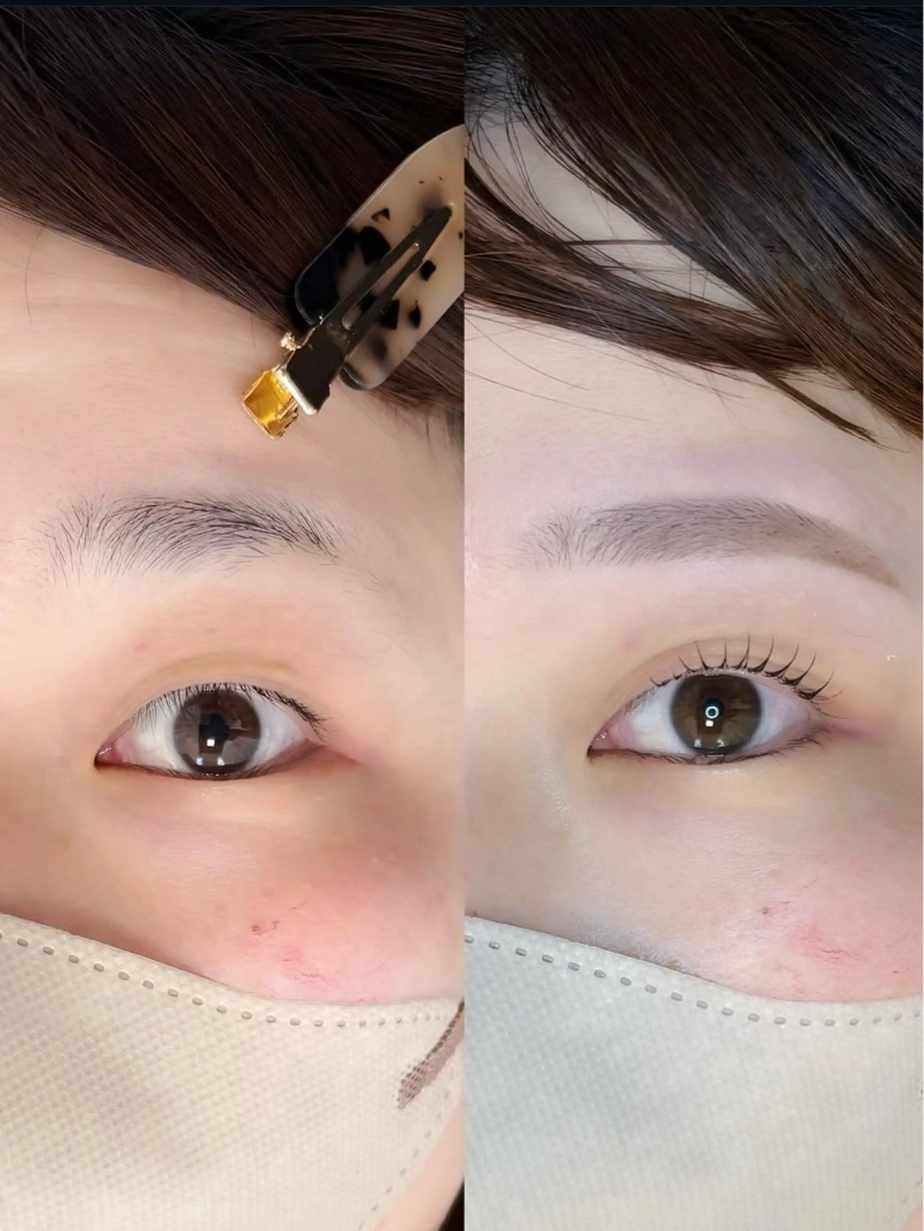 【セットメニュー🐚】まつ毛パーマ+眉毛ワックス🧤束感コーティング・アイシャンプー付き🎒【ポイント利用不可】の写真