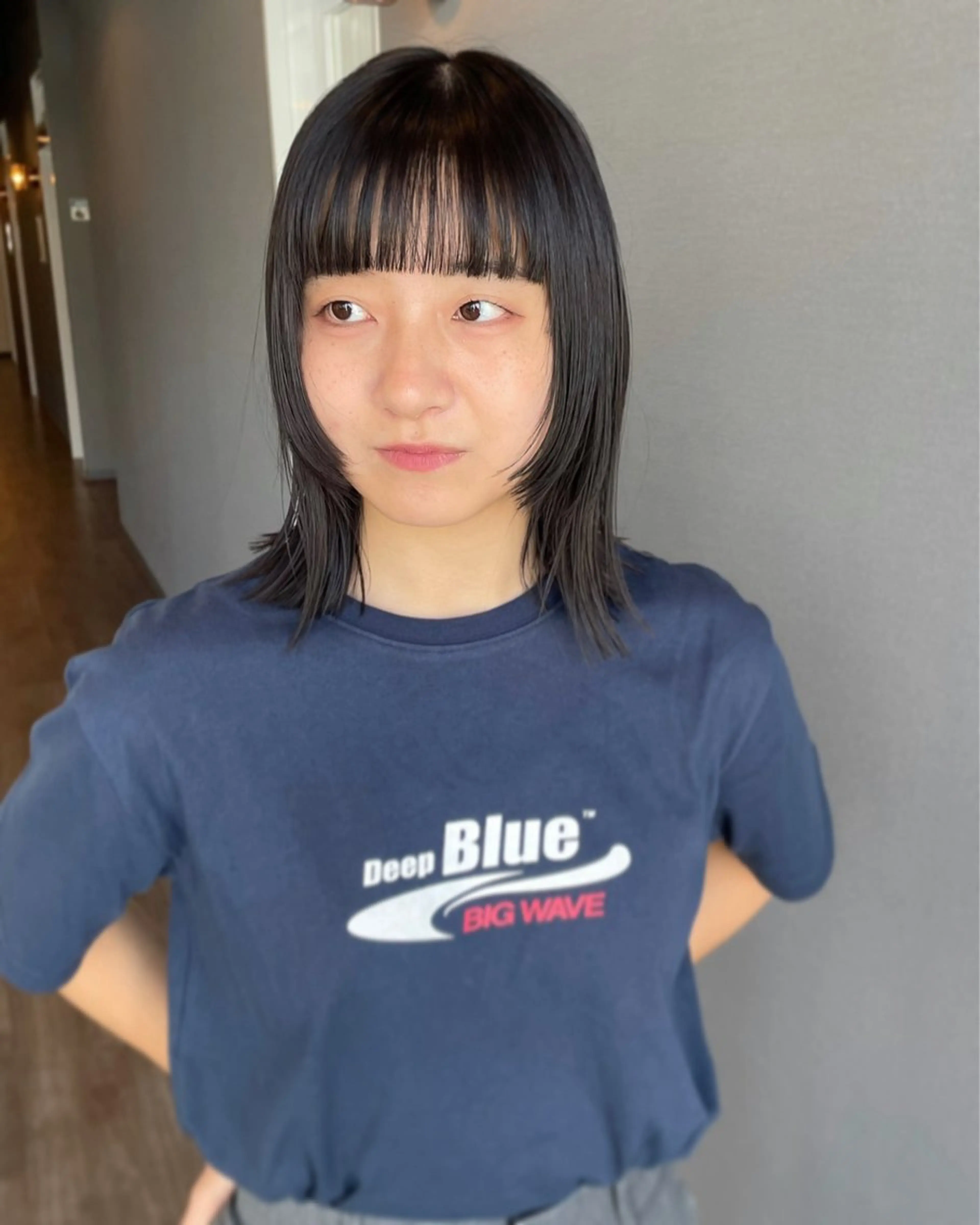 ミディアム カラー カット ヘアカラー iet.所属・ウルフ/ボブ/耳ツボ ジュエリー◎ricoのヘアスタイル