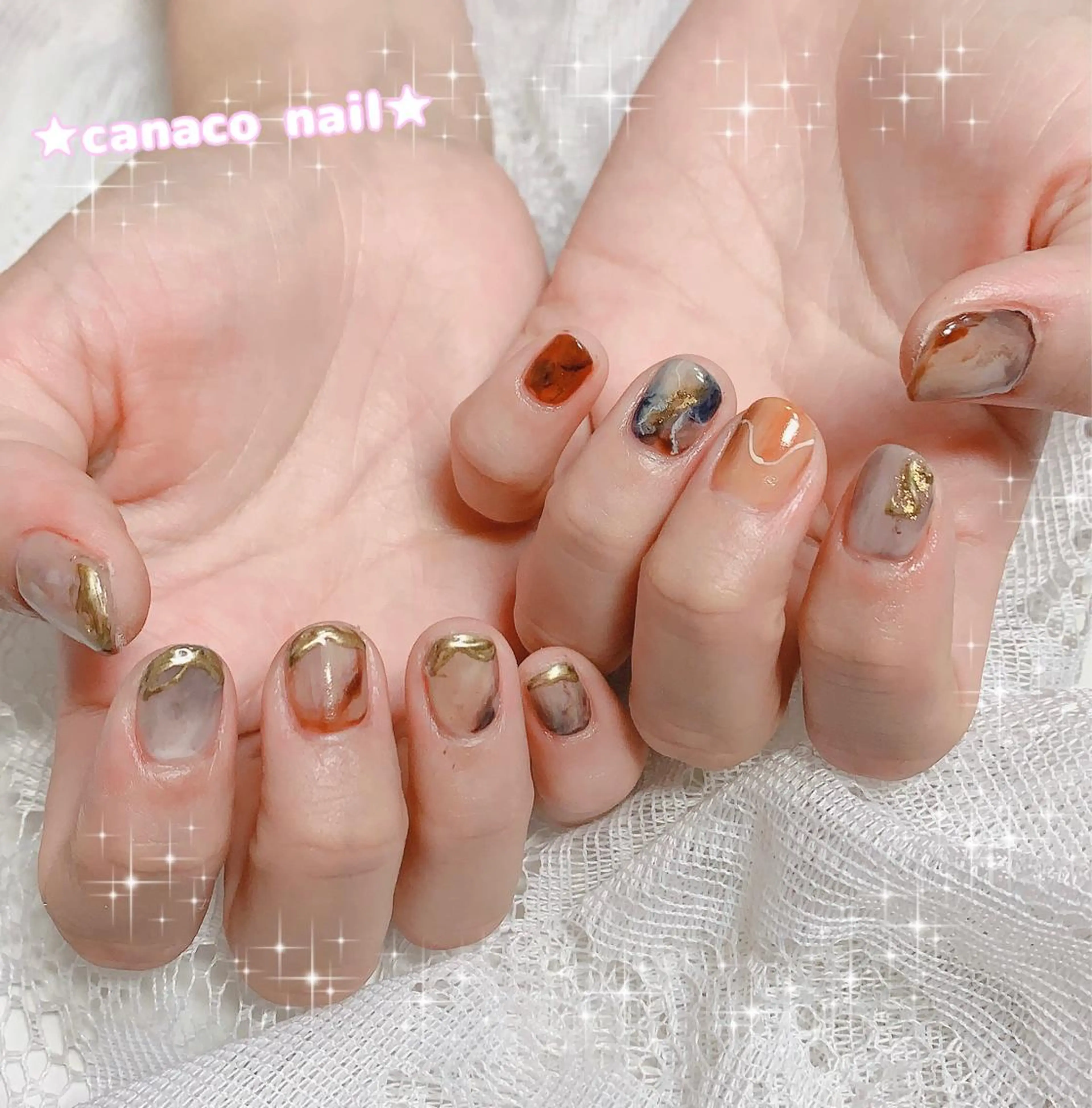 ネイル アートネイル ニュアンスネイル ストーンネイル ハンドネイル ハンドケア Felice所属・ベテランネイル cnc  nailのネイルデザイン