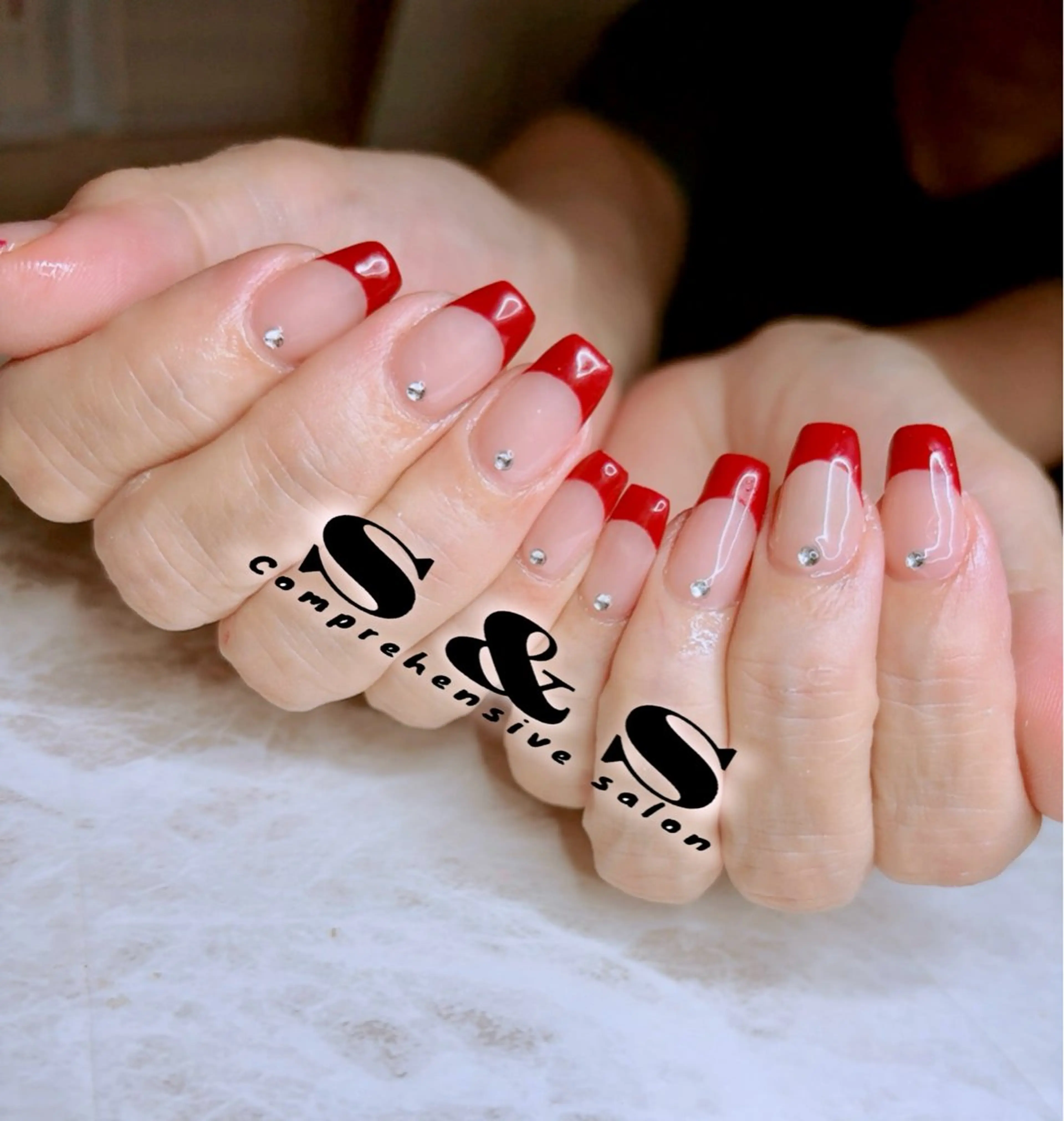 ネイル ボルドー フレンチネイル S&S 村田小百合のネイルデザイン