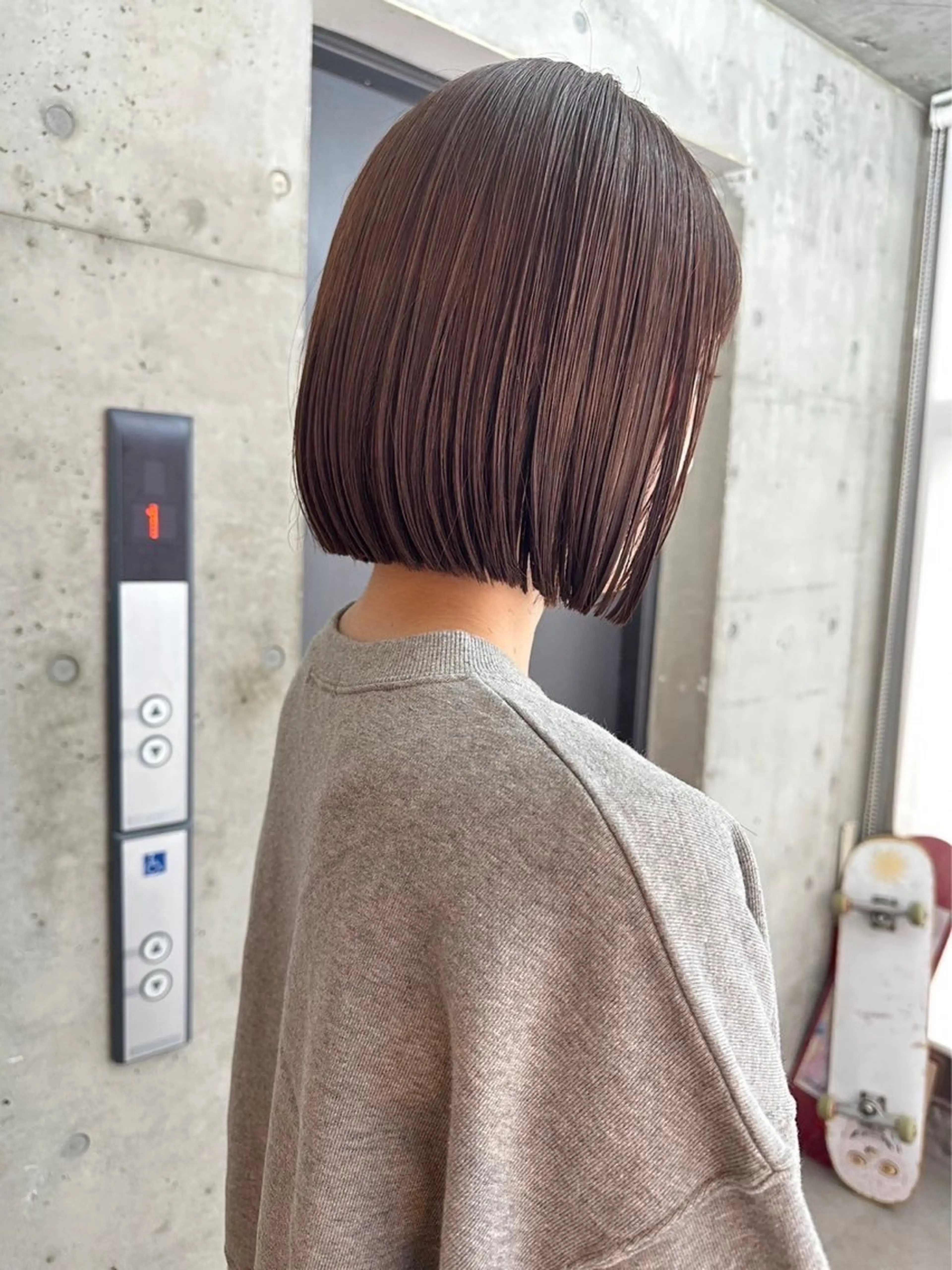 ミディアム ⭐️ 美髪矯正 艶カラー ⭐️ユウキのヘアスタイル