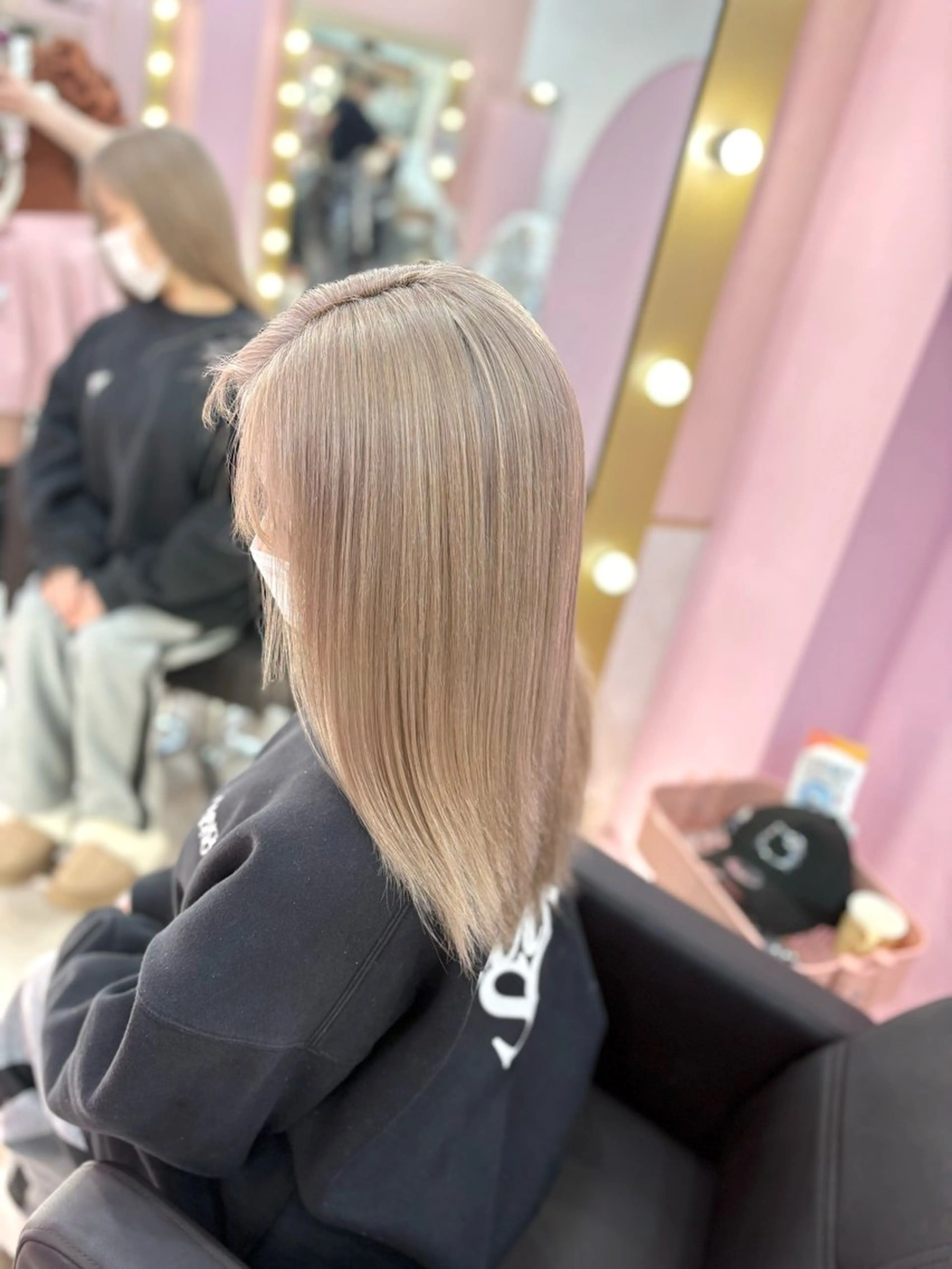 ミディアム カラー 甘ふわgirly🎀 ハイトーン🤍Ramのヘアスタイル