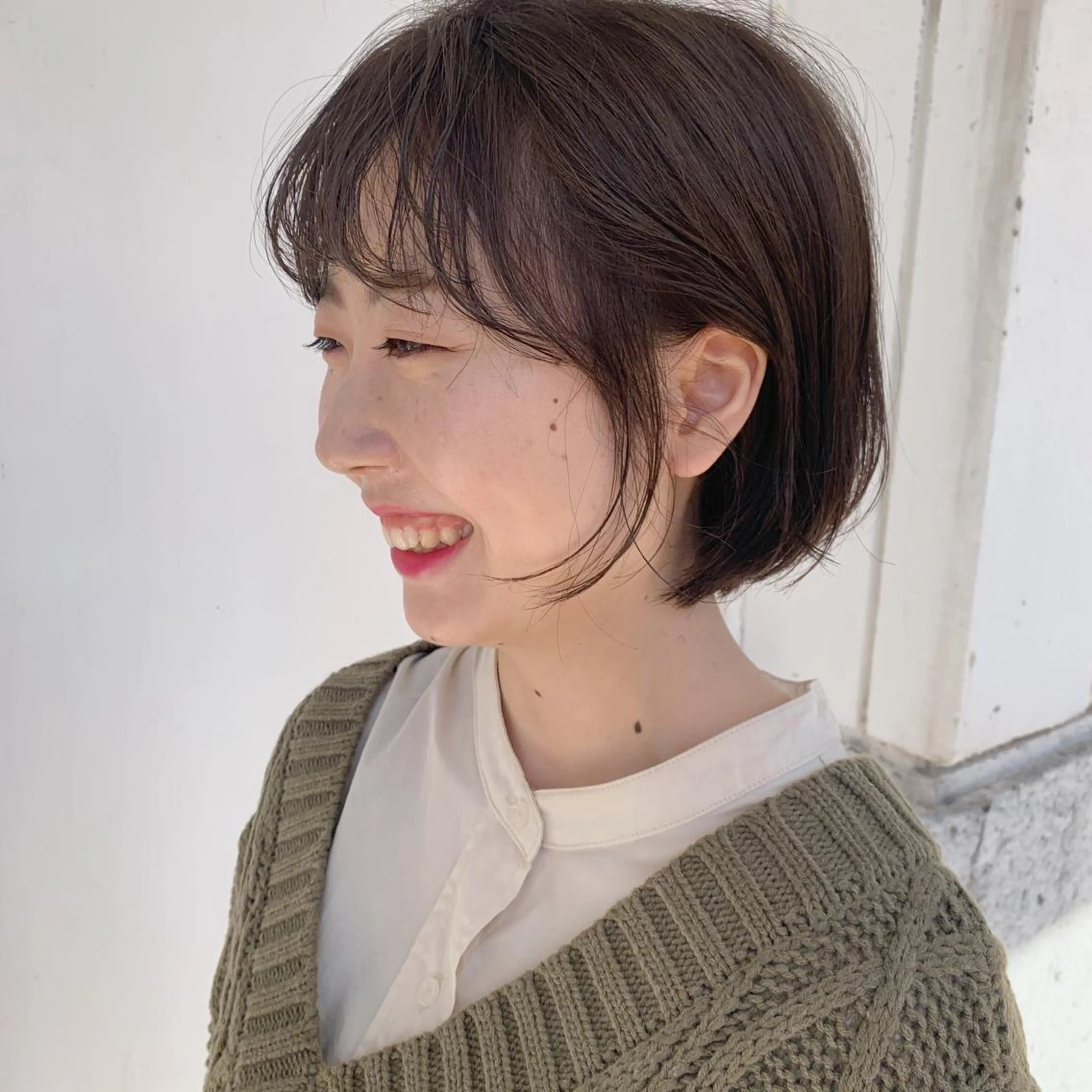 ショート カラー ブルーカラー ブルージュ ボブ カット トリートメント m ā l o.🌷 サカモトマイコのヘアスタイル