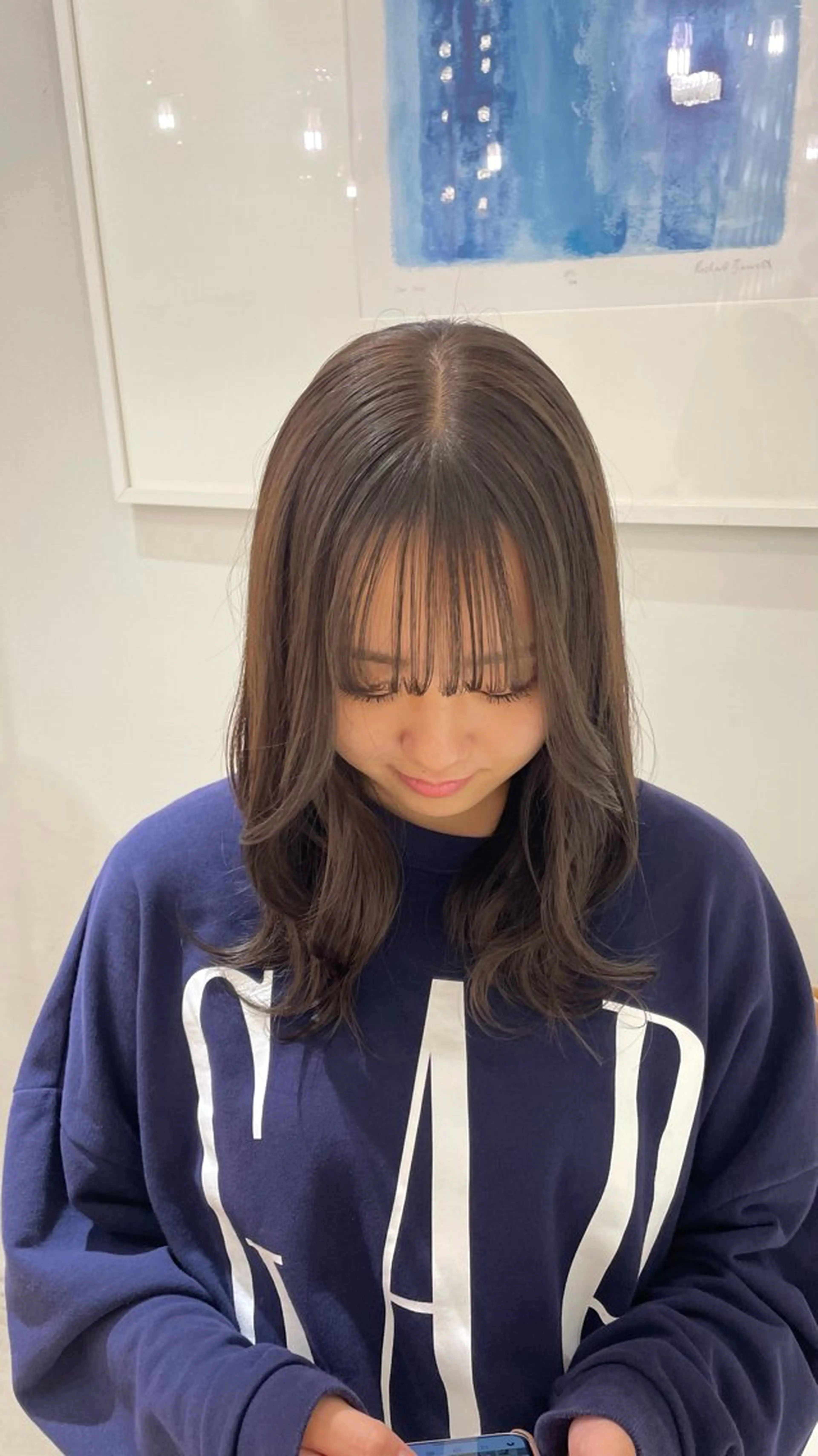 ロング Agnos青山所属・鈴木 里奈のヘアスタイル