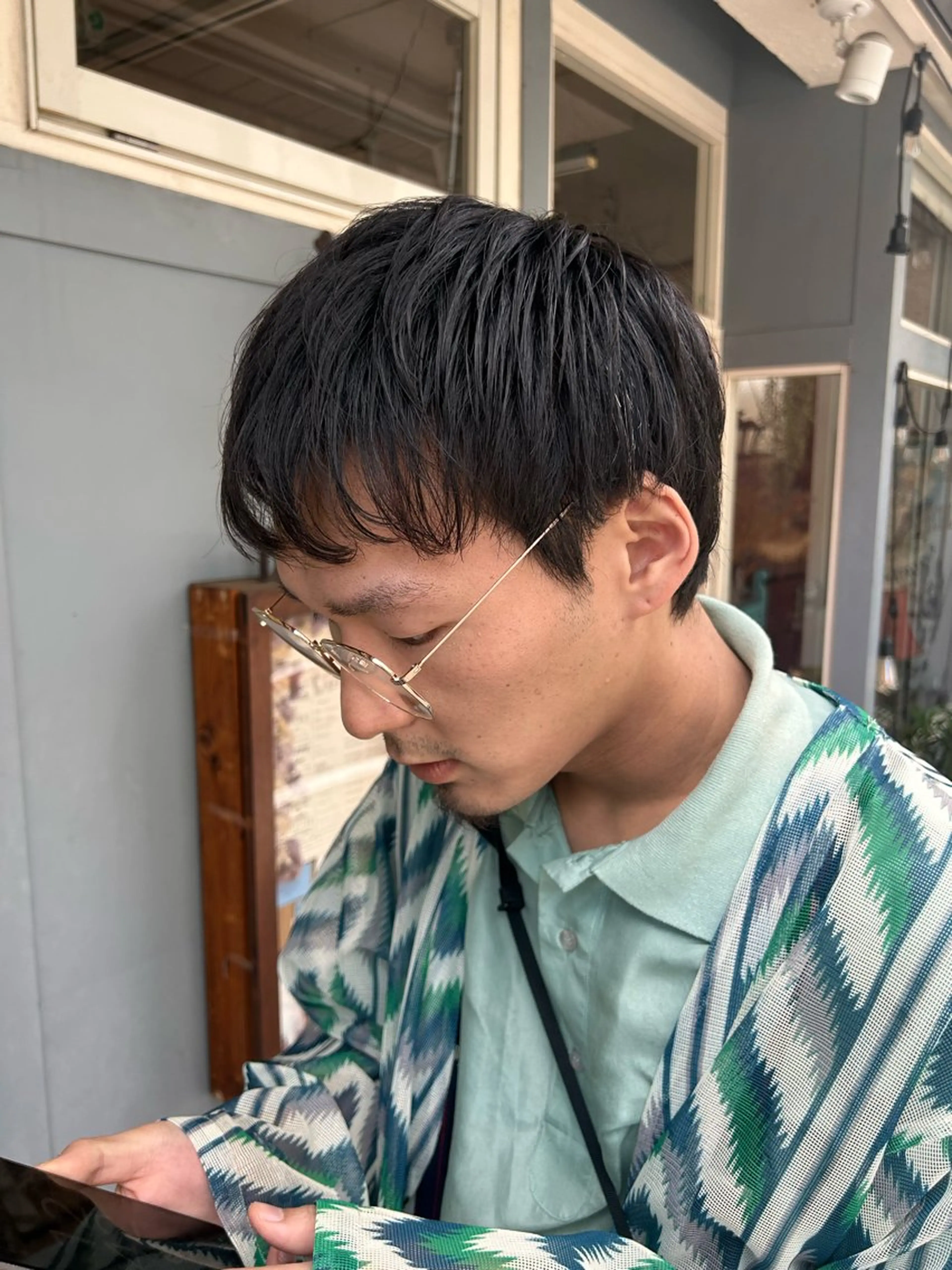 ショート メンズ メンズショート 刈り上げ ショートヘア カット 清水千優/パーマ/透 明感カラー/メンズのヘアスタイル