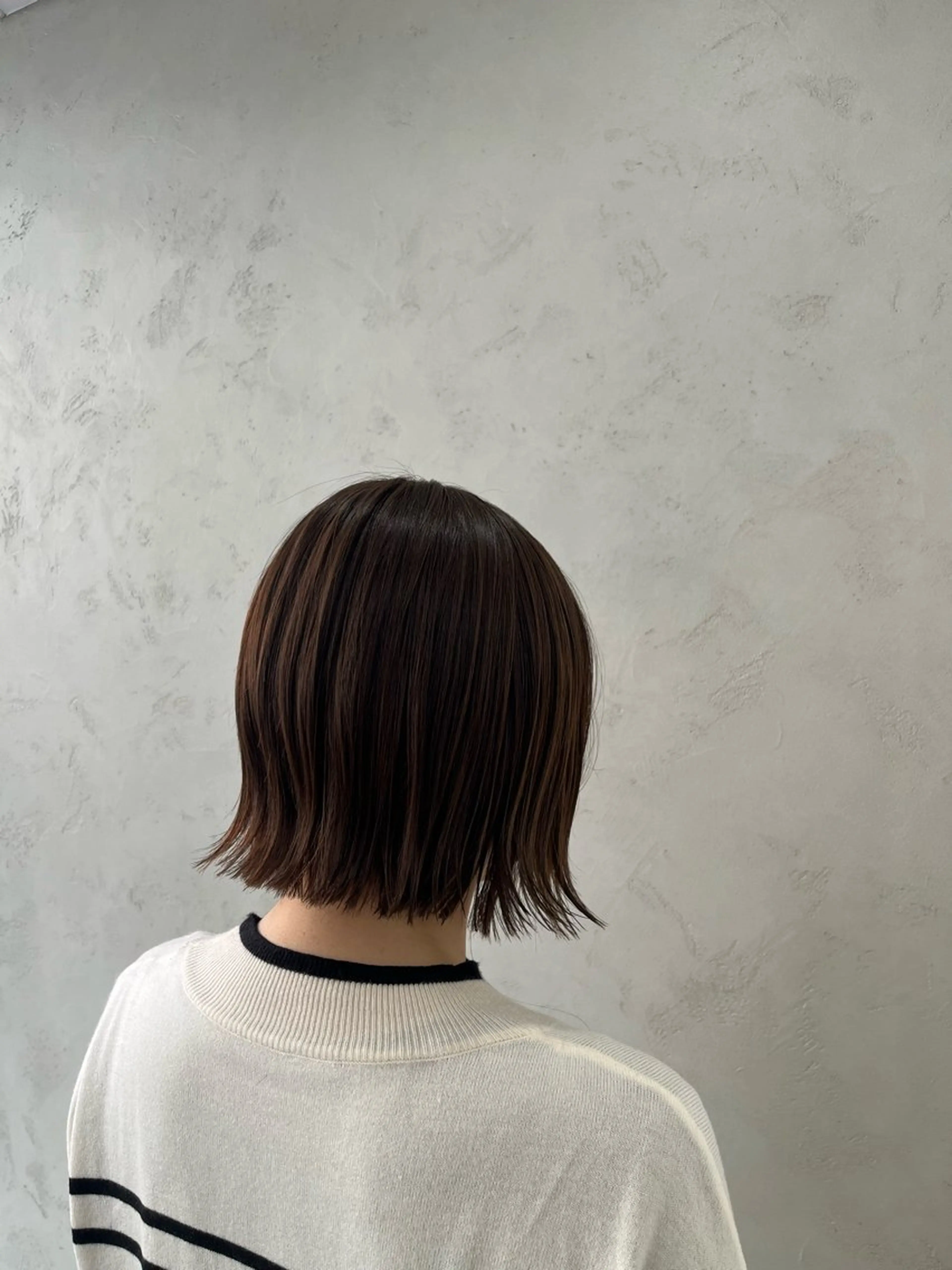 ミディアム ブリーチなし透明感 カラー✨横山 佳希のヘアスタイル