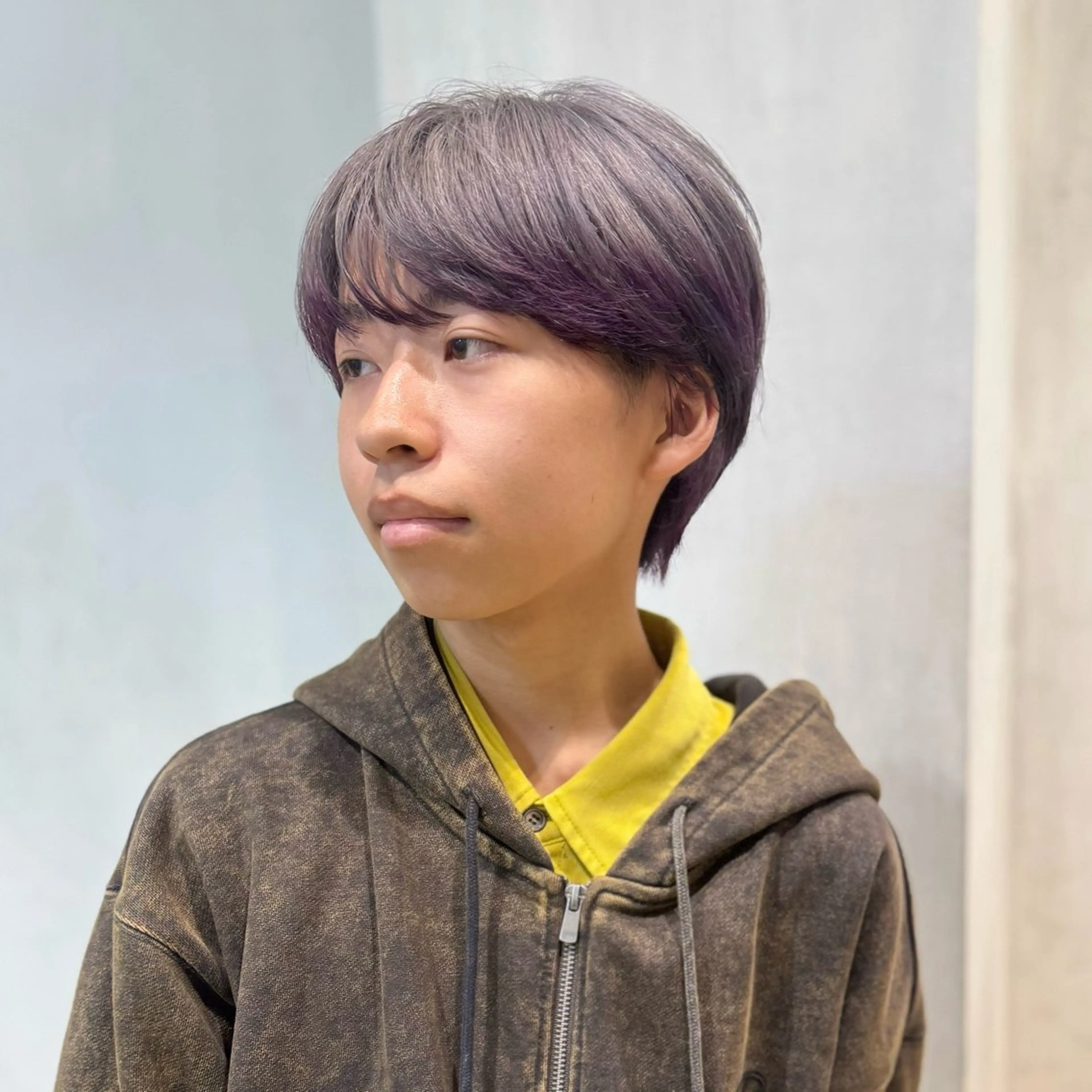 カラー メンズ メンズブリーチ メンズハイトーン マッシュ シースルーマッシュ ブリーチ カット ヘアカラー メンズパーマ/メンズ カット/古川晴輝のヘアスタイル