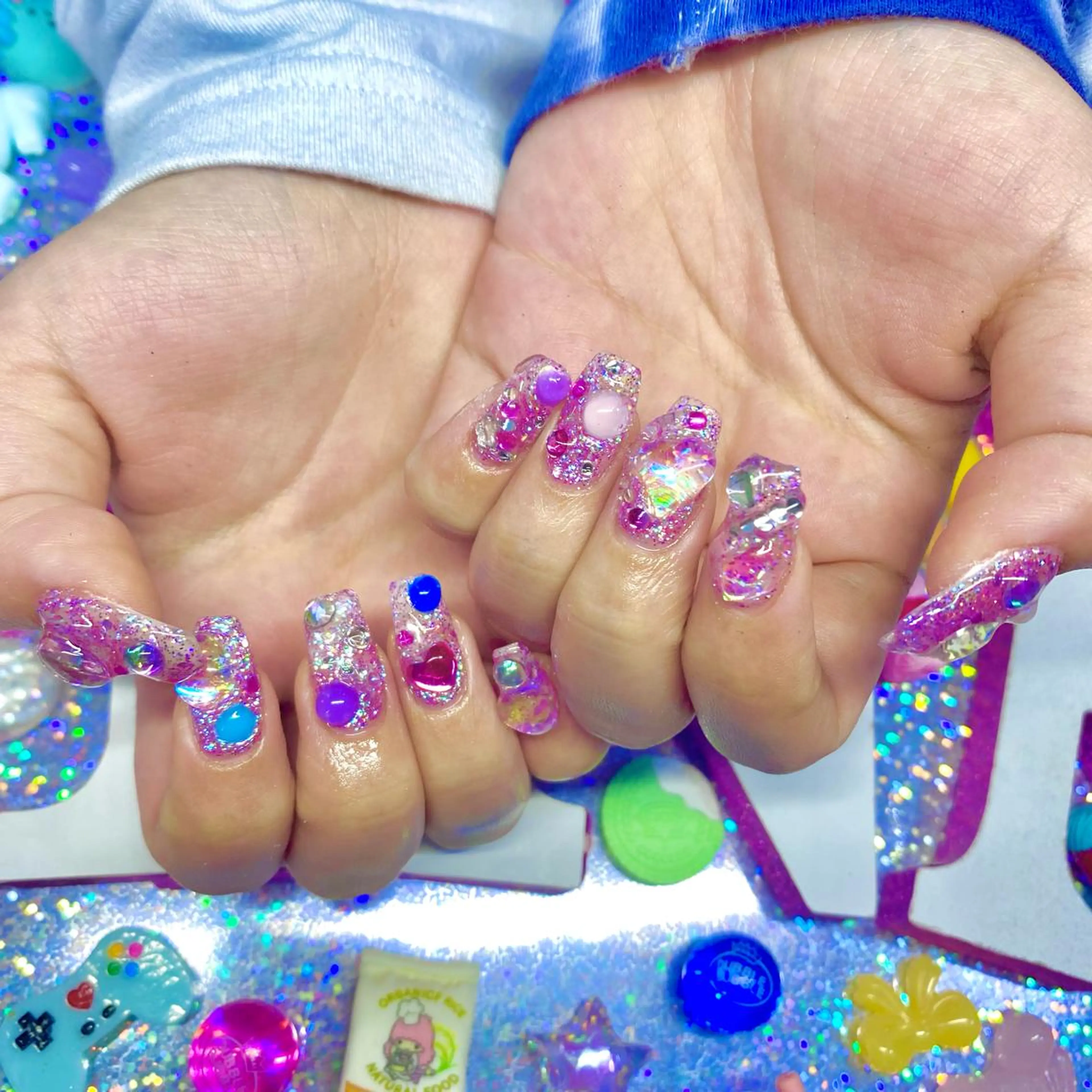 ネイル アートネイル クリアネイル ジェルネイル ニュアンスネイル オフィスネイル 8appy YUKITIN.Bのネイルデザイン