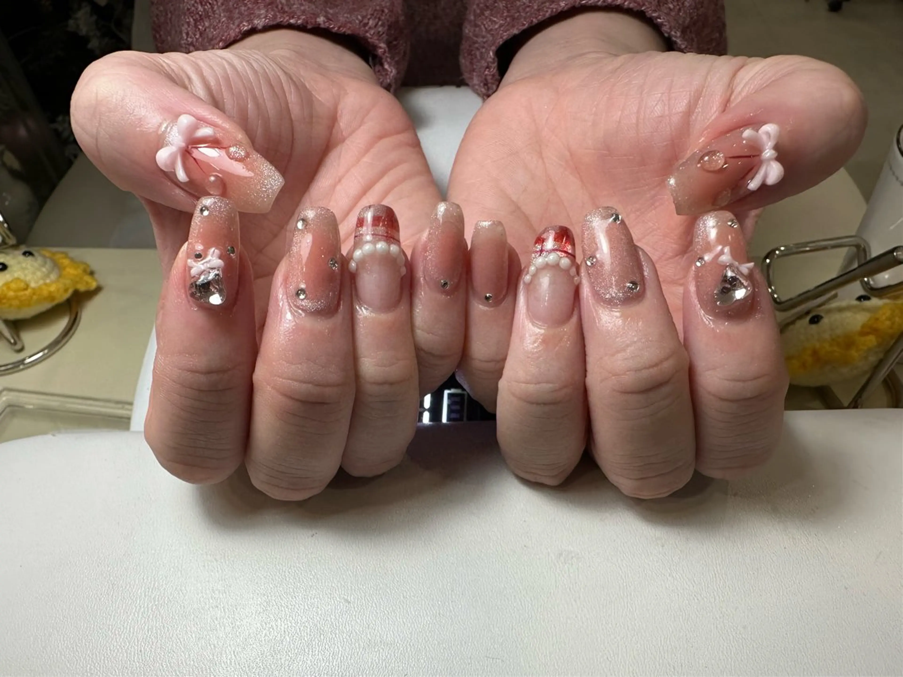 ネイル フレンチネイル グラデーション マグネットネイル ハンドネイル Rin Nailのネイルデザイン