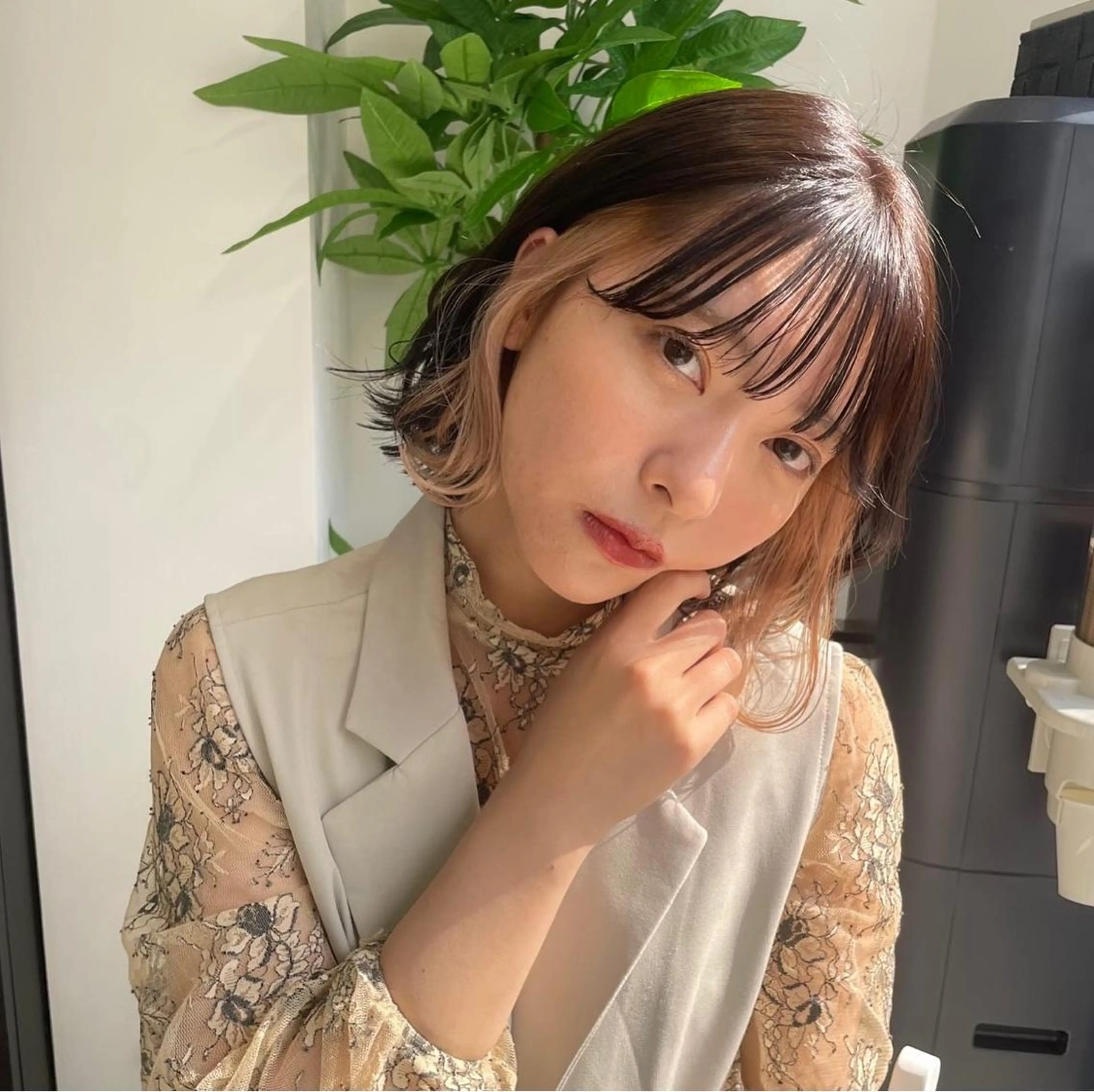 ミディアム ヘアカラー トリートメント ブリーチカラー特化 碇　英朗のヘアスタイル