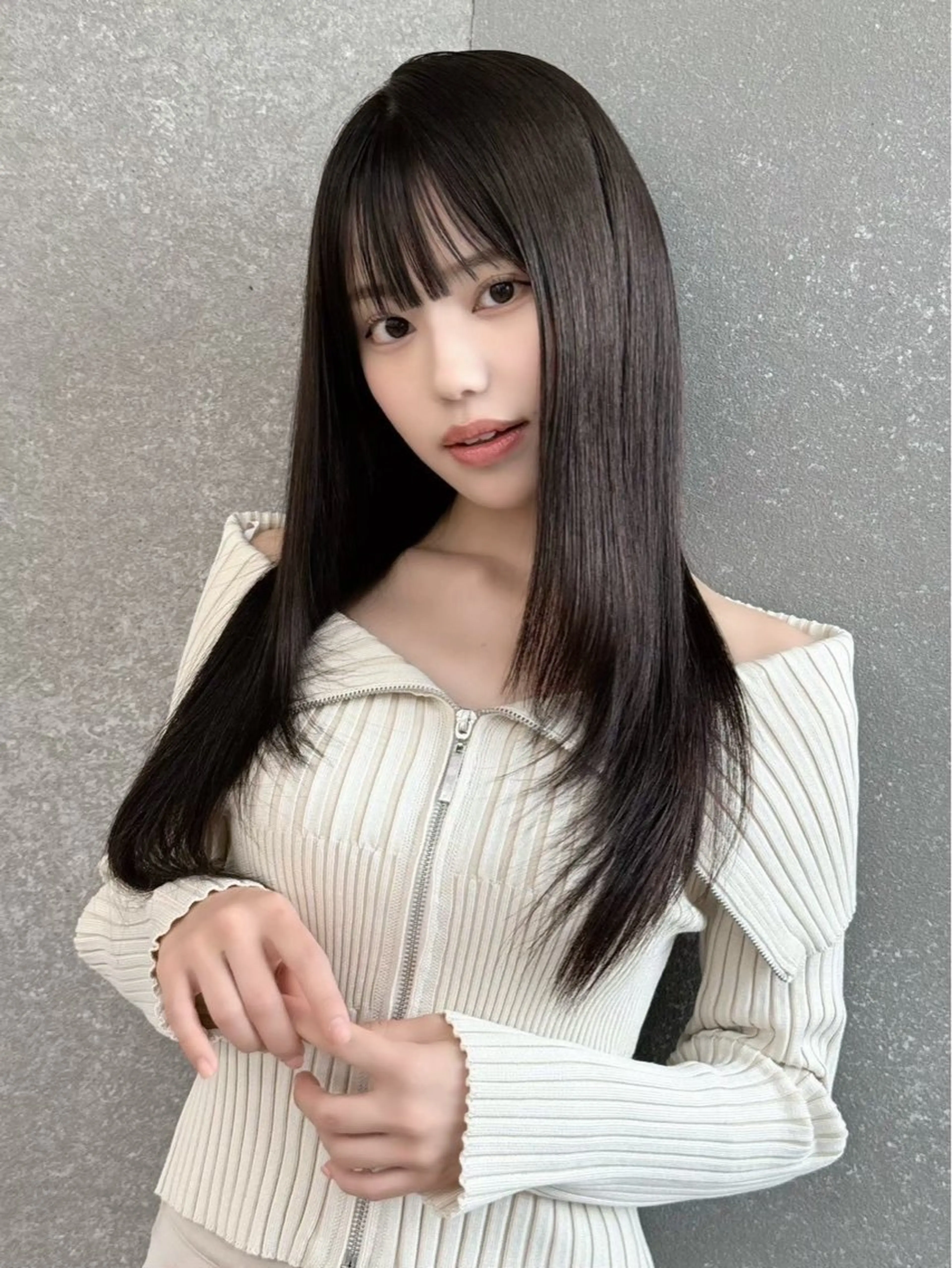 ロング カラー ブラウンカラー ショコラブラウン レイヤーカット Sea Shinjuku所属・ハッシュカット/ 韓国レイヤーTERUのヘアスタイル