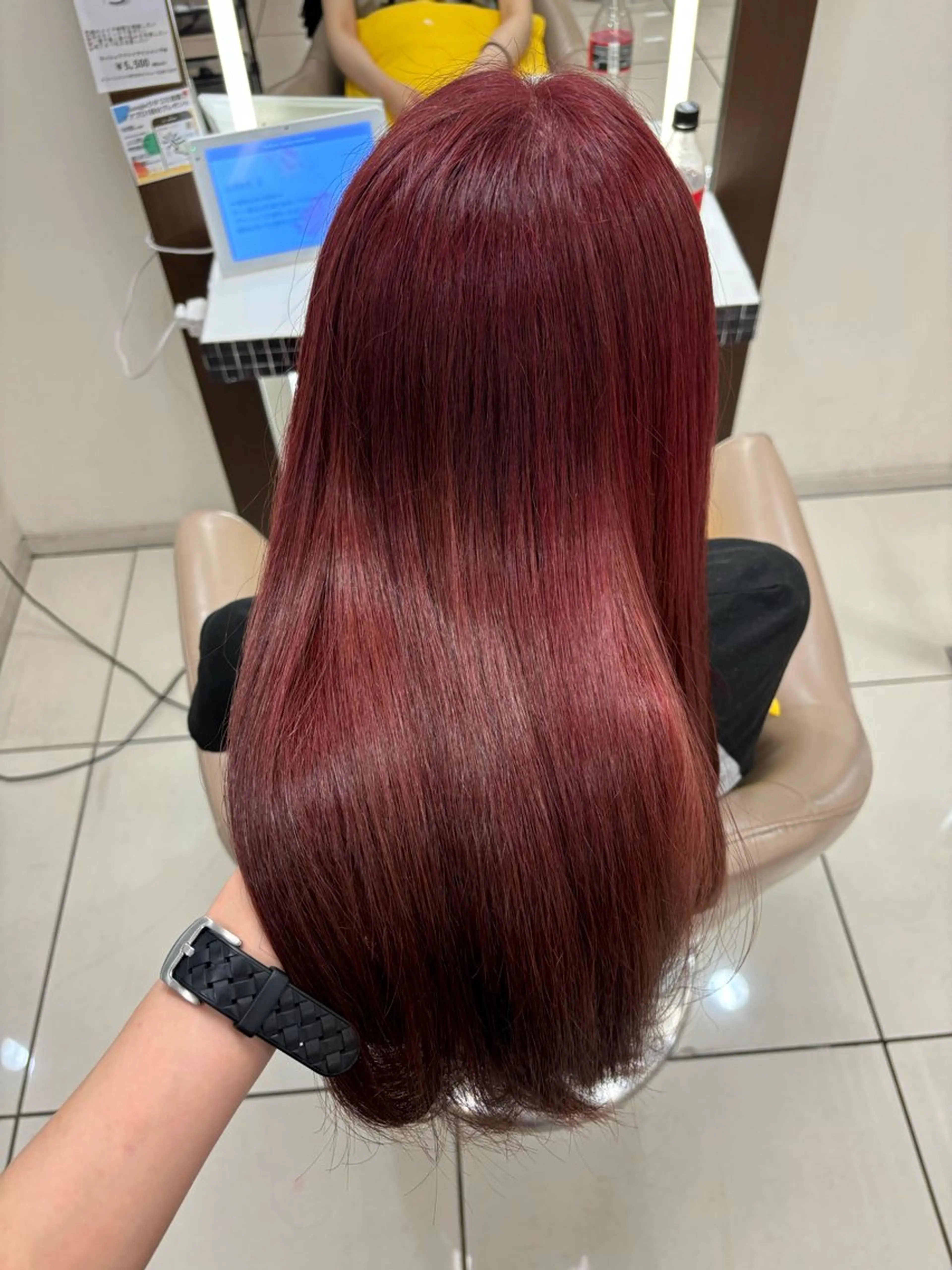 ロング ヘアカラー 羽エクステ/シール エクステ/横浜駅5分のヘアスタイル