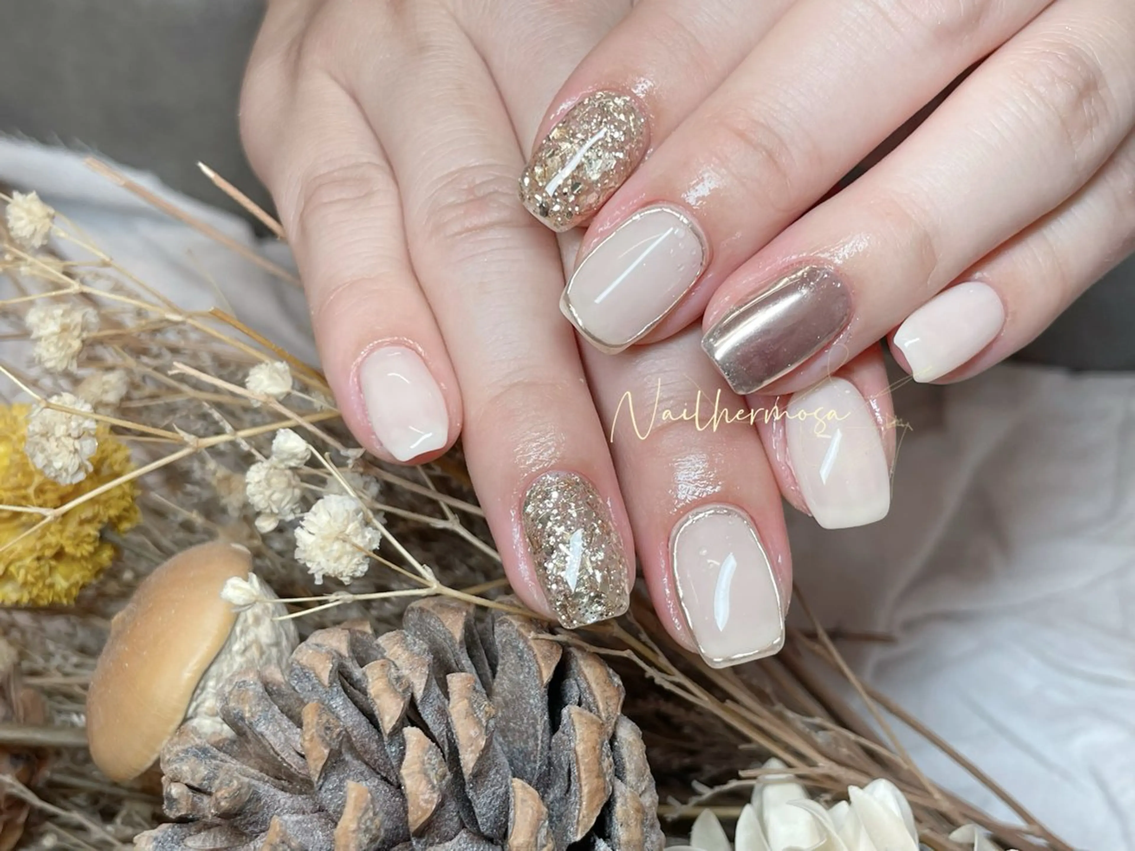 ネイル 長さ出し フラッシュネイル フットネイル ジェルネイル マグネットネイル ハンドネイル ネイル エルモサのネイルデザイン