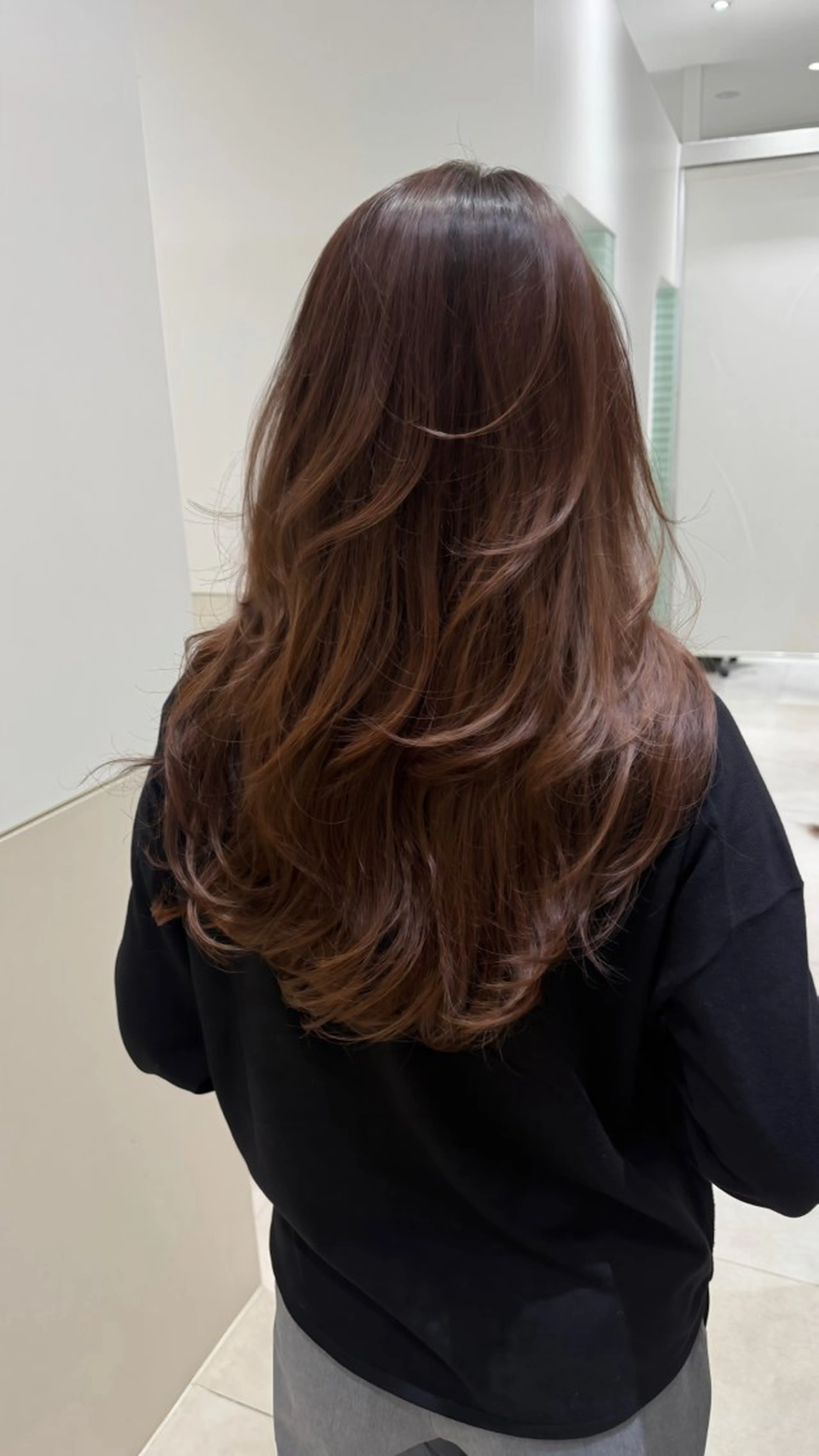 ロング ハイレイヤー レイヤーカット カット SALOWIN銀座RAYⅡ所属・髪質改善/齋藤 沙耶佳のヘアスタイル