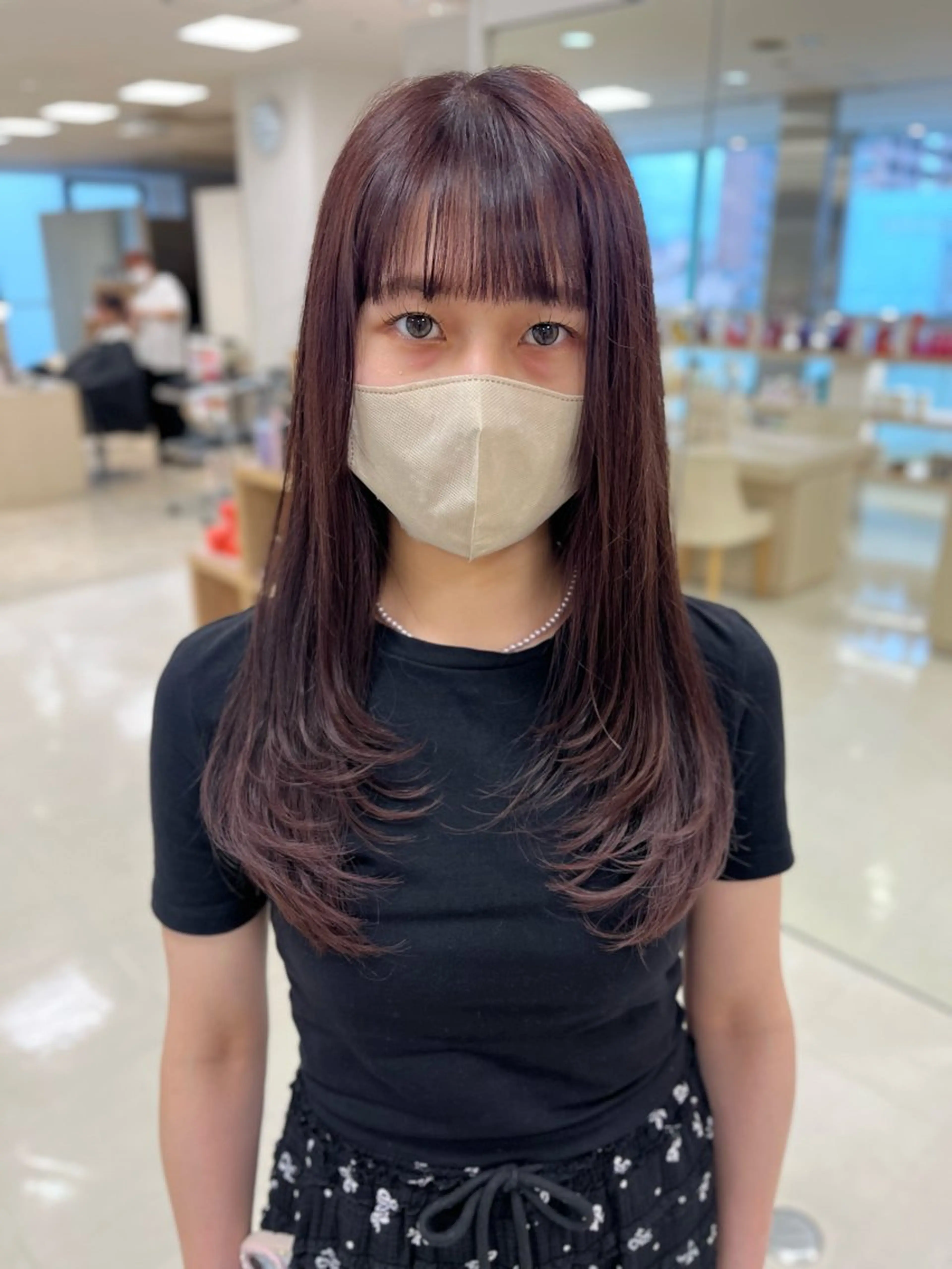 セミロング カット 暖色専門美容師🎀 お客様満足度◎のヘアスタイル