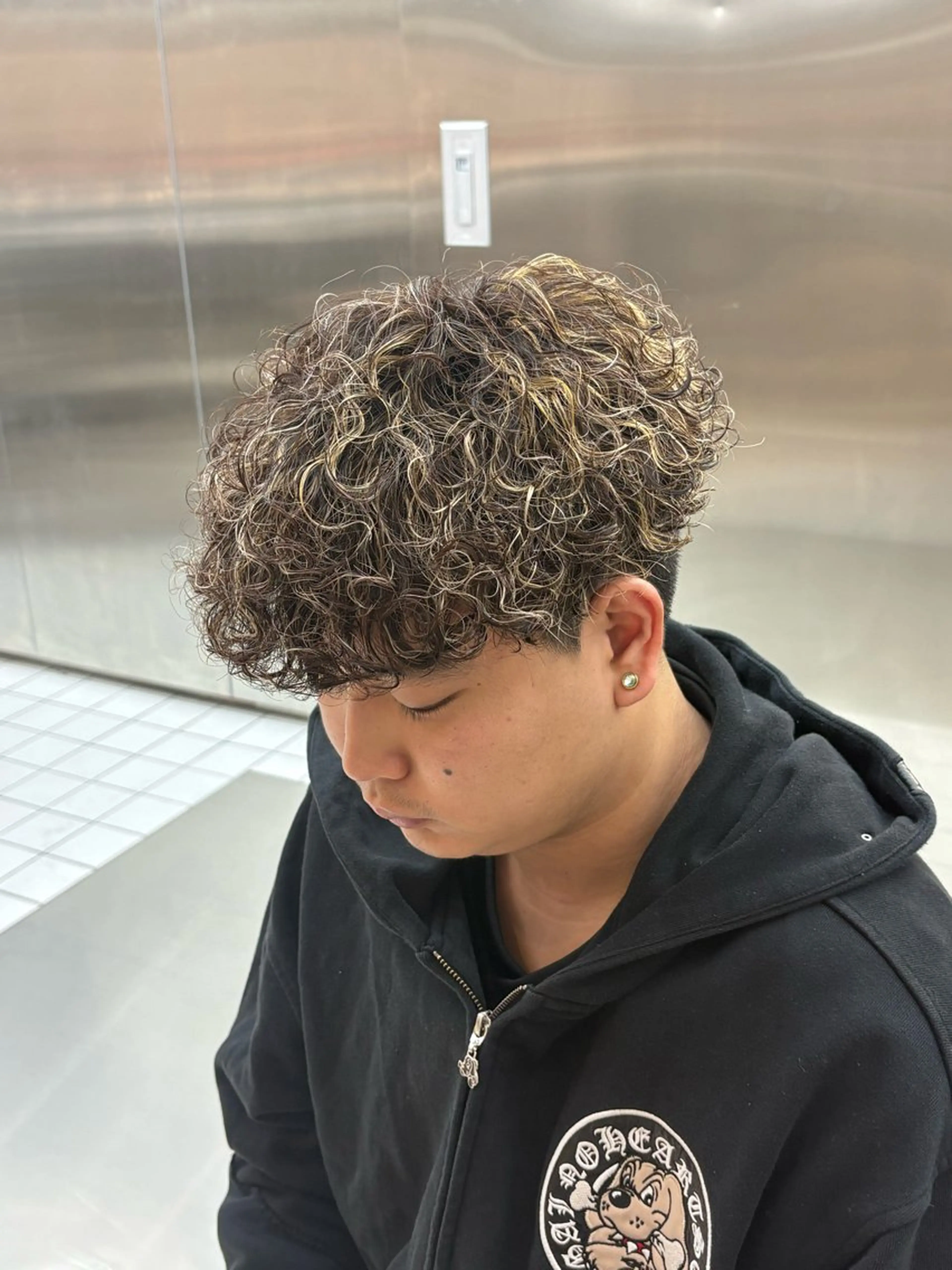 カラー パーマ メンズ カット パーマ fifth 武正 琉生のヘアスタイル