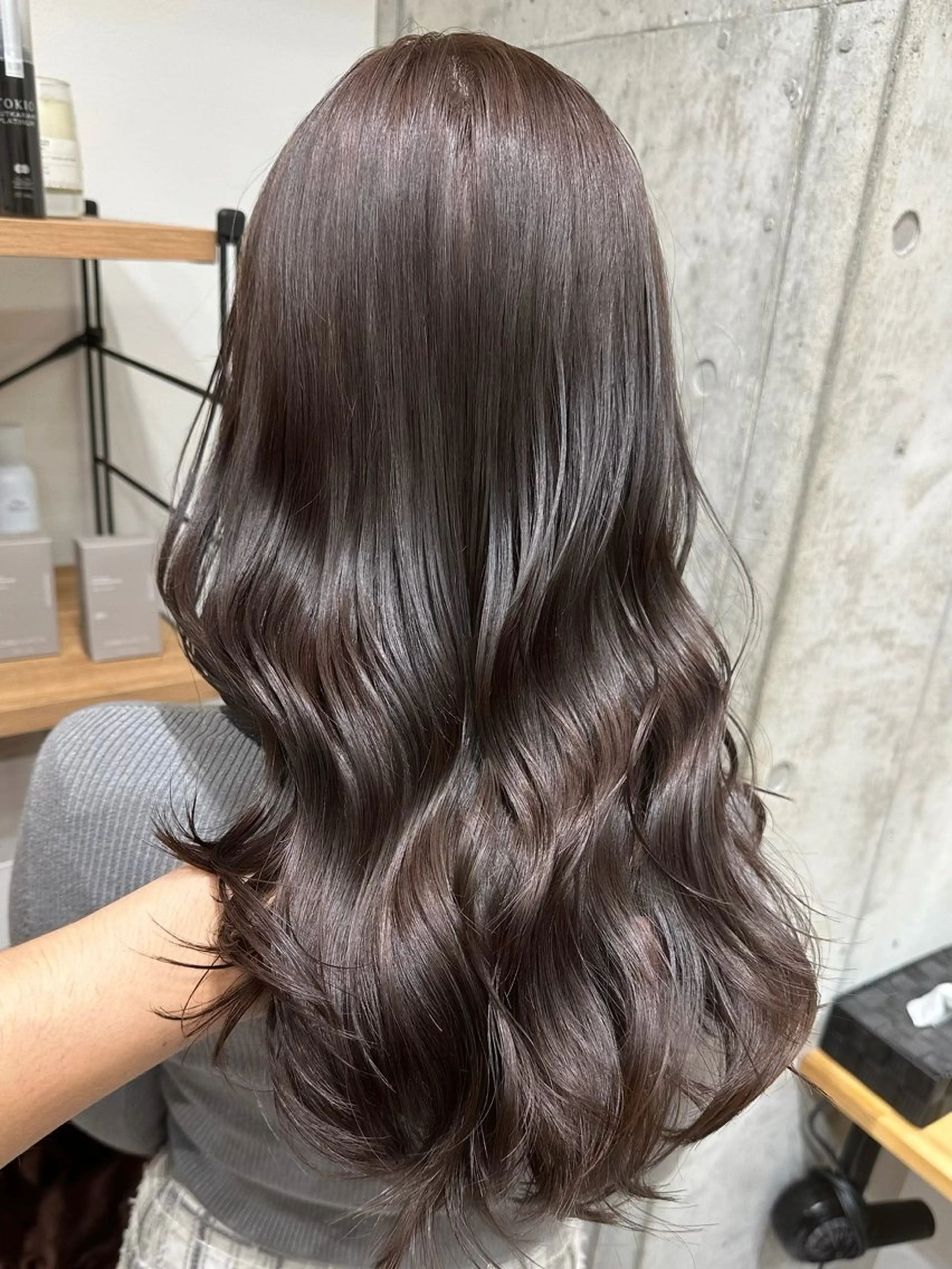 セミロング カット ヘアカラー トリートメント ✨透明感カラー/縮毛 恵比寿HAYATO✨のヘアスタイル