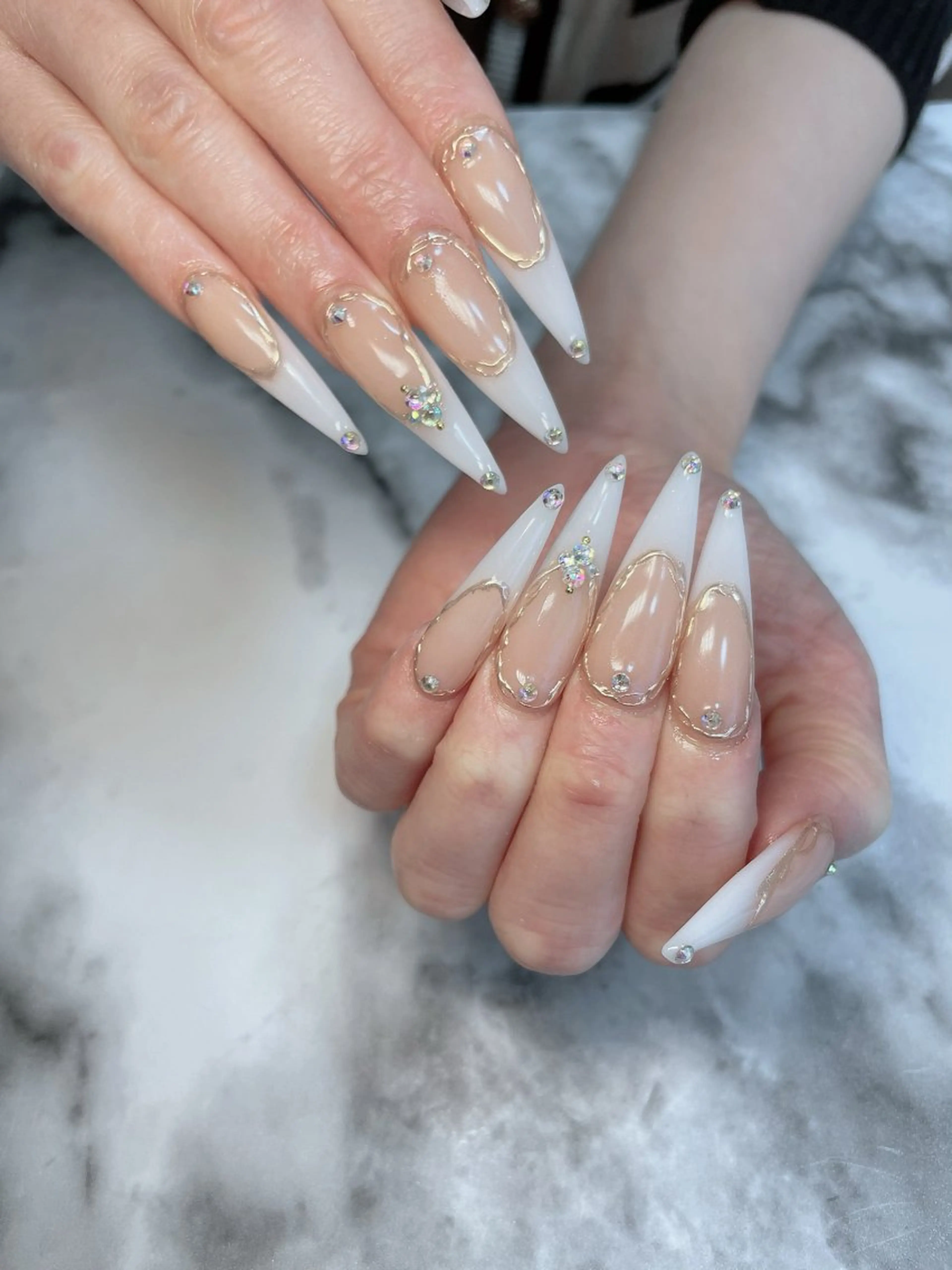 ネイル ロングネイル ハンドネイル salon de belnetta所属・kayo 💅のネイルデザイン