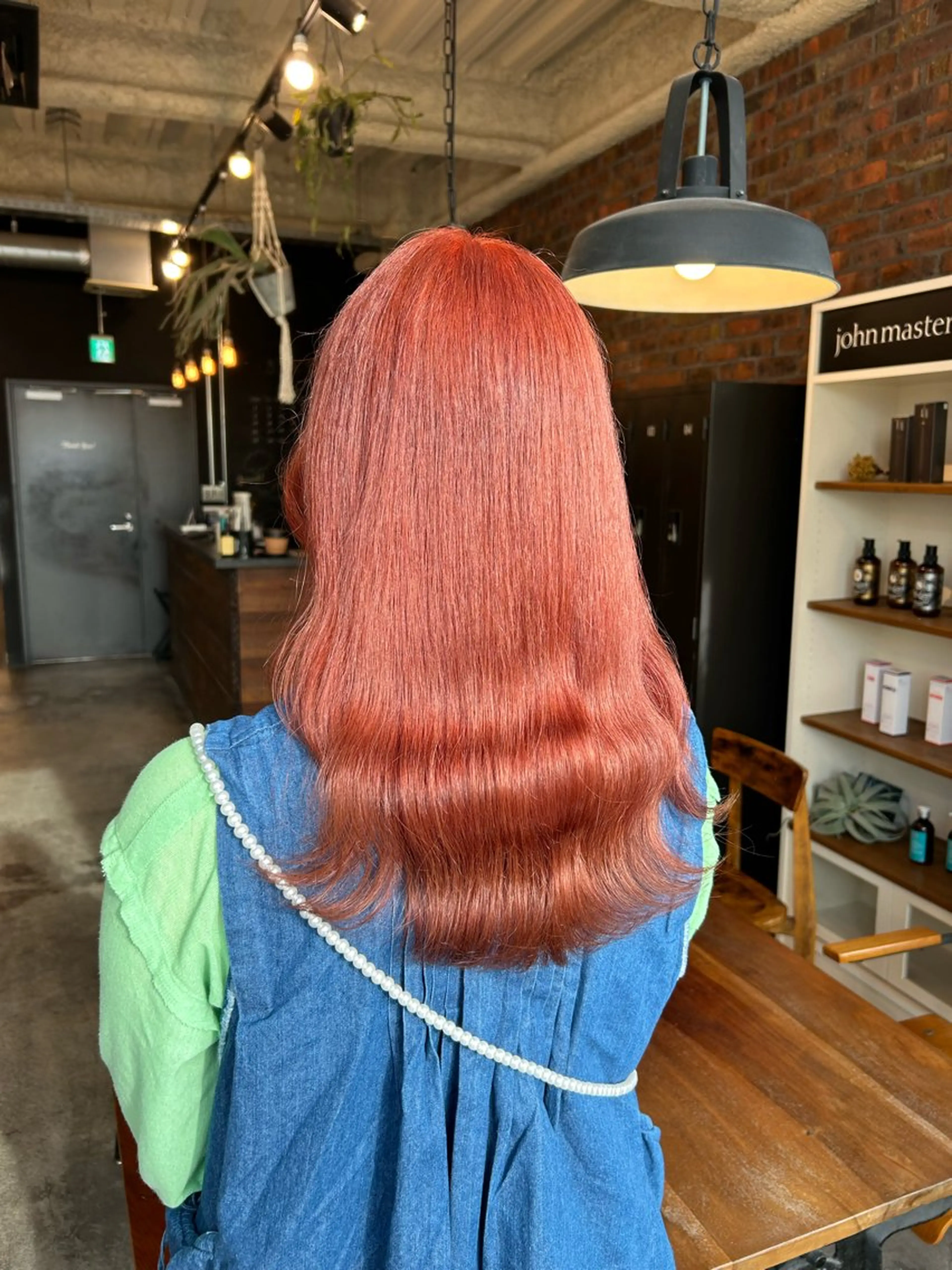 ミディアム カラー オレンジ ヘアカラー the BRIDGE 加藤みのりのヘアスタイル