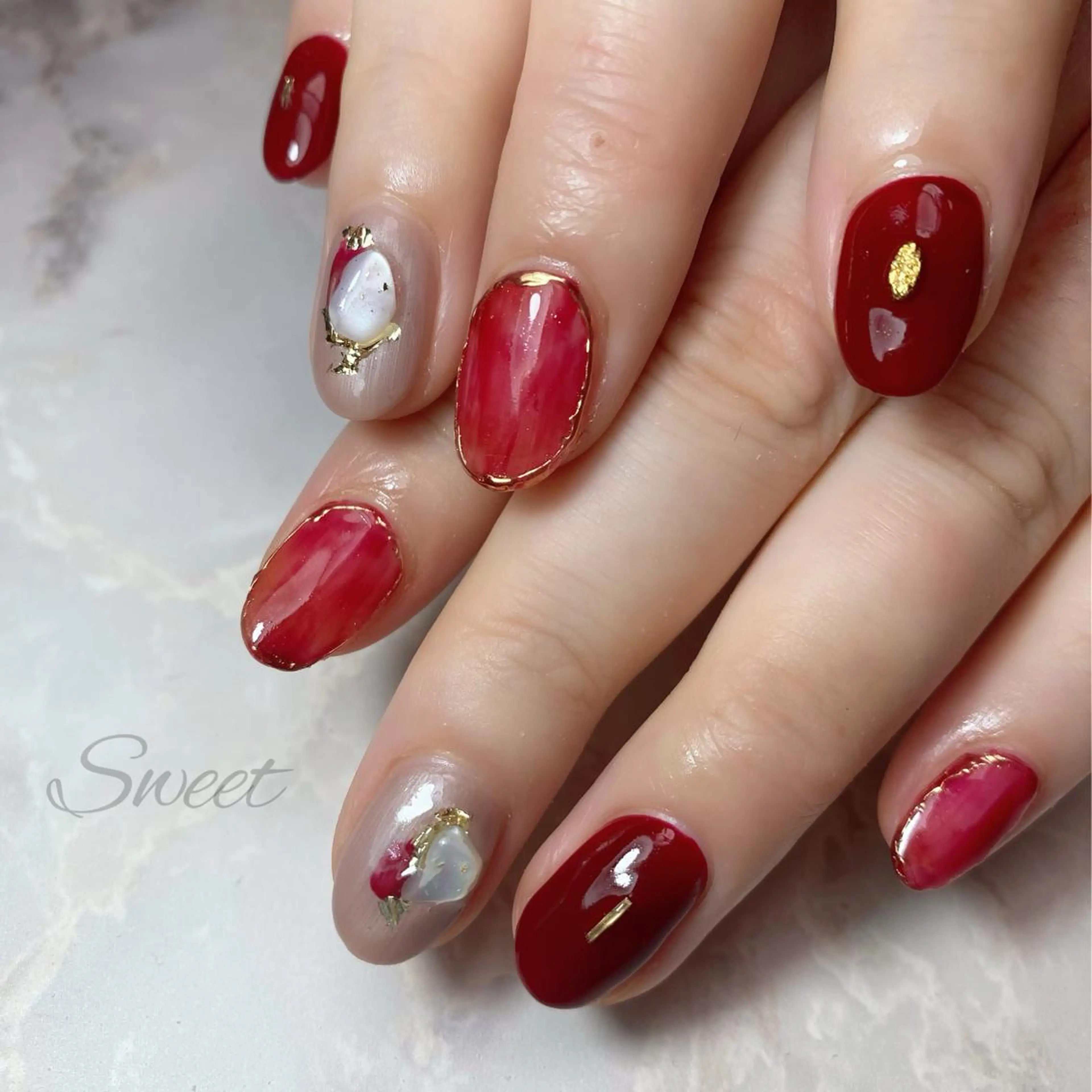 ネイル sweet 仲野陽子のネイルデザイン