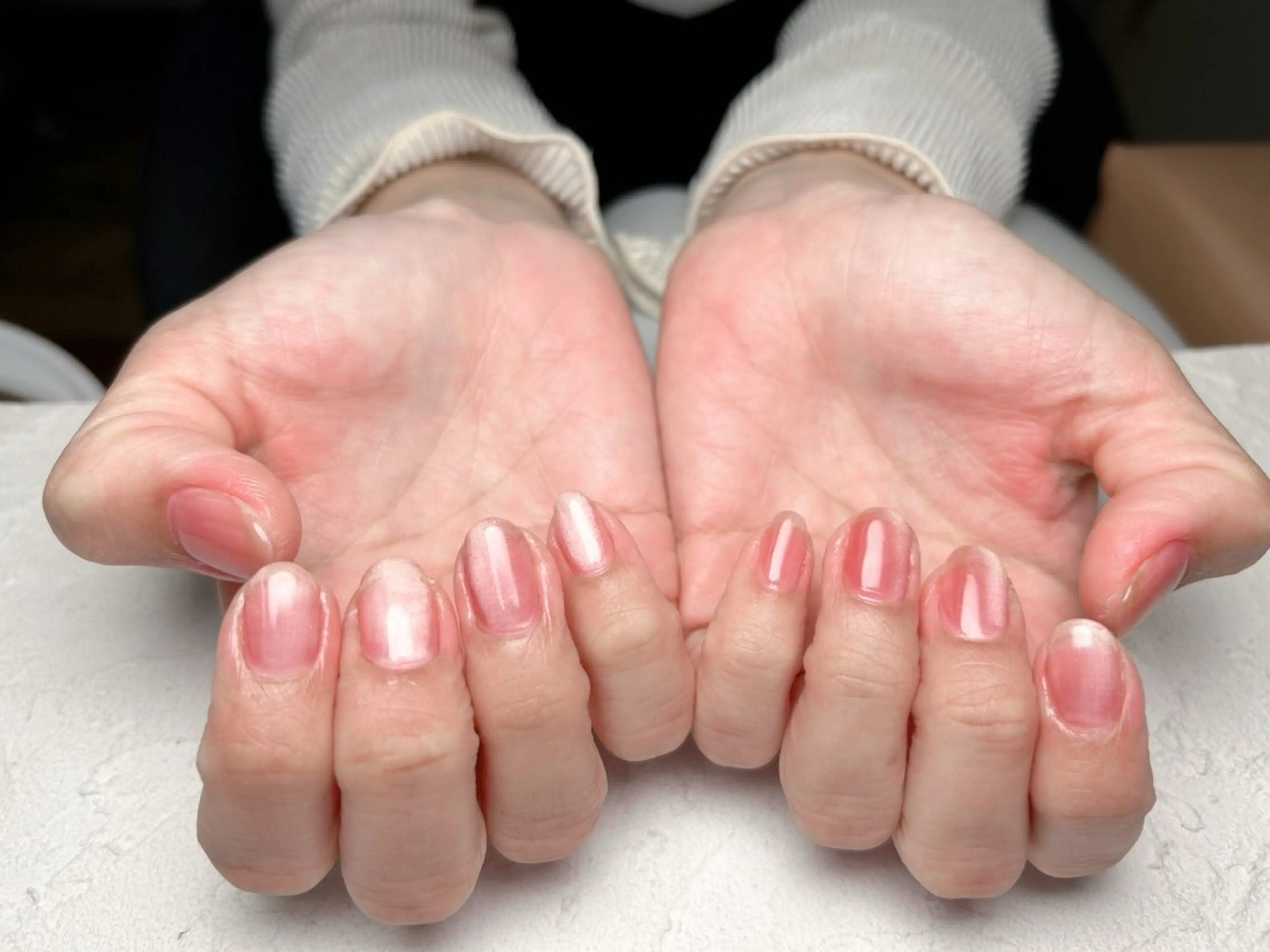 ネイル マグネットネイル ピンク nico +所属・nico + 鷲野のネイルデザイン