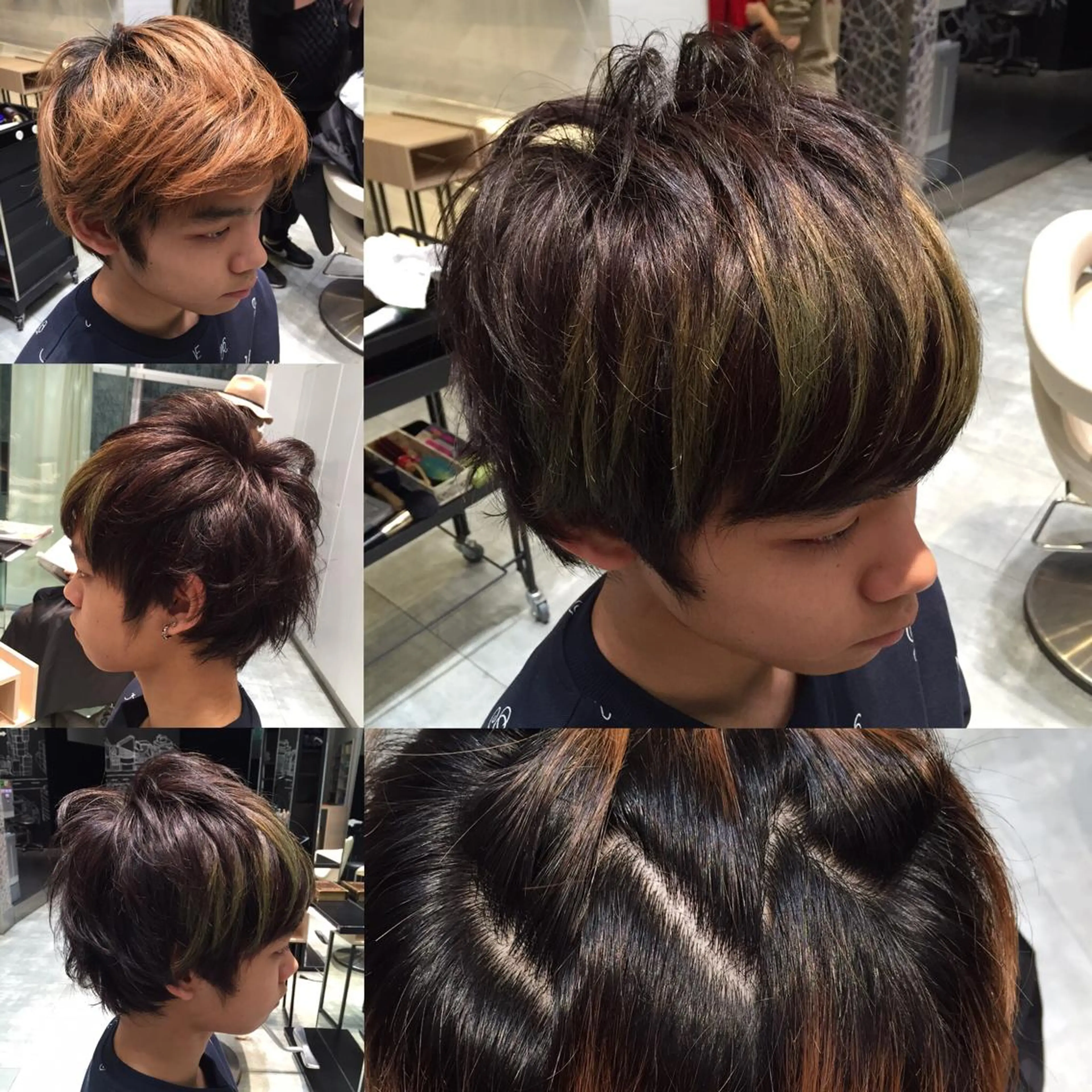 ショート カラー メンズ メンズブリーチ ブリーチ Re:ta KANZOのヘアスタイル