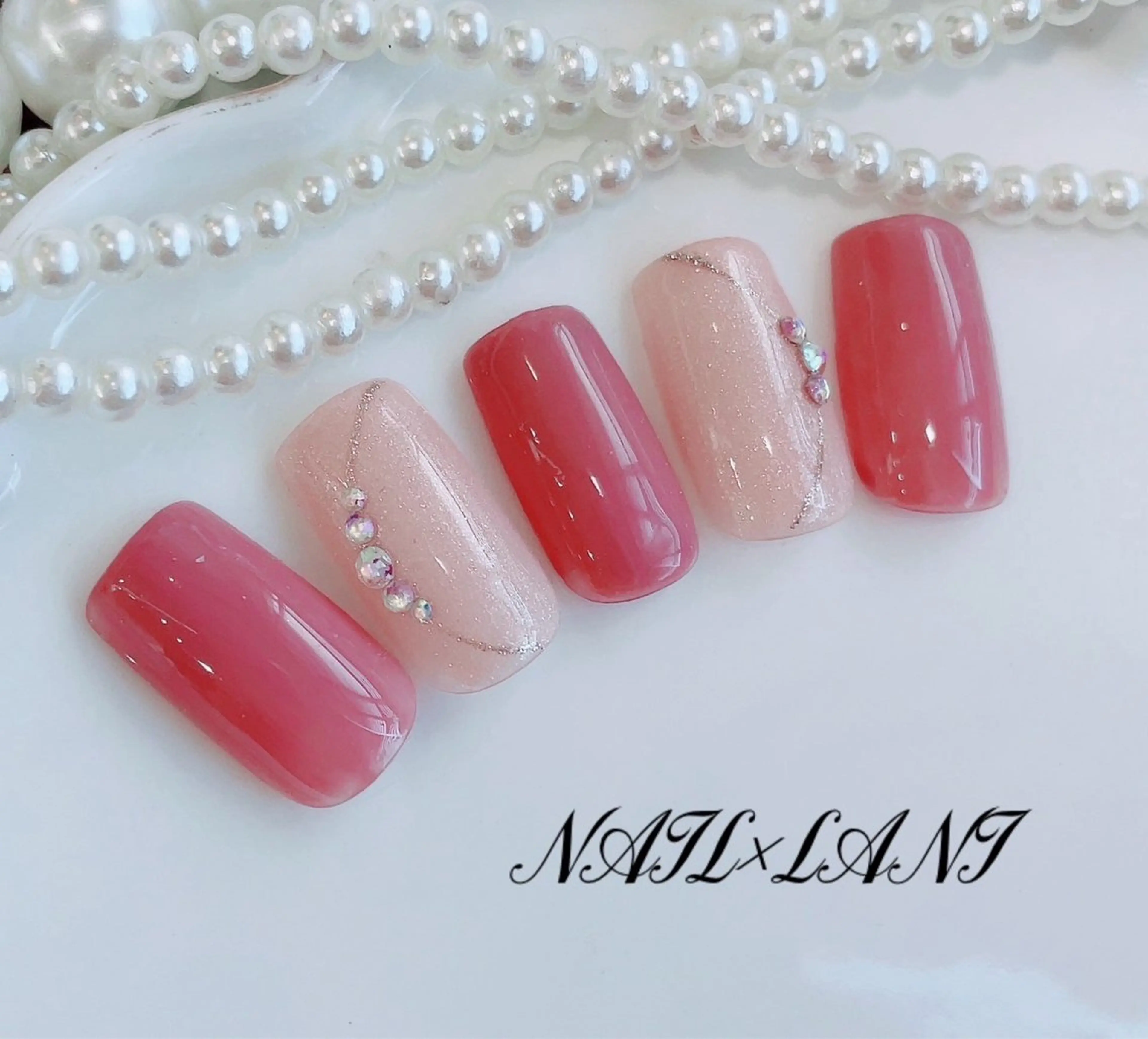 ネイル フットネイル ジェルネイル マグネットネイル パラジェル 練馬駅近ネイルラニ 不細工爪90分で美爪のネイルデザイン