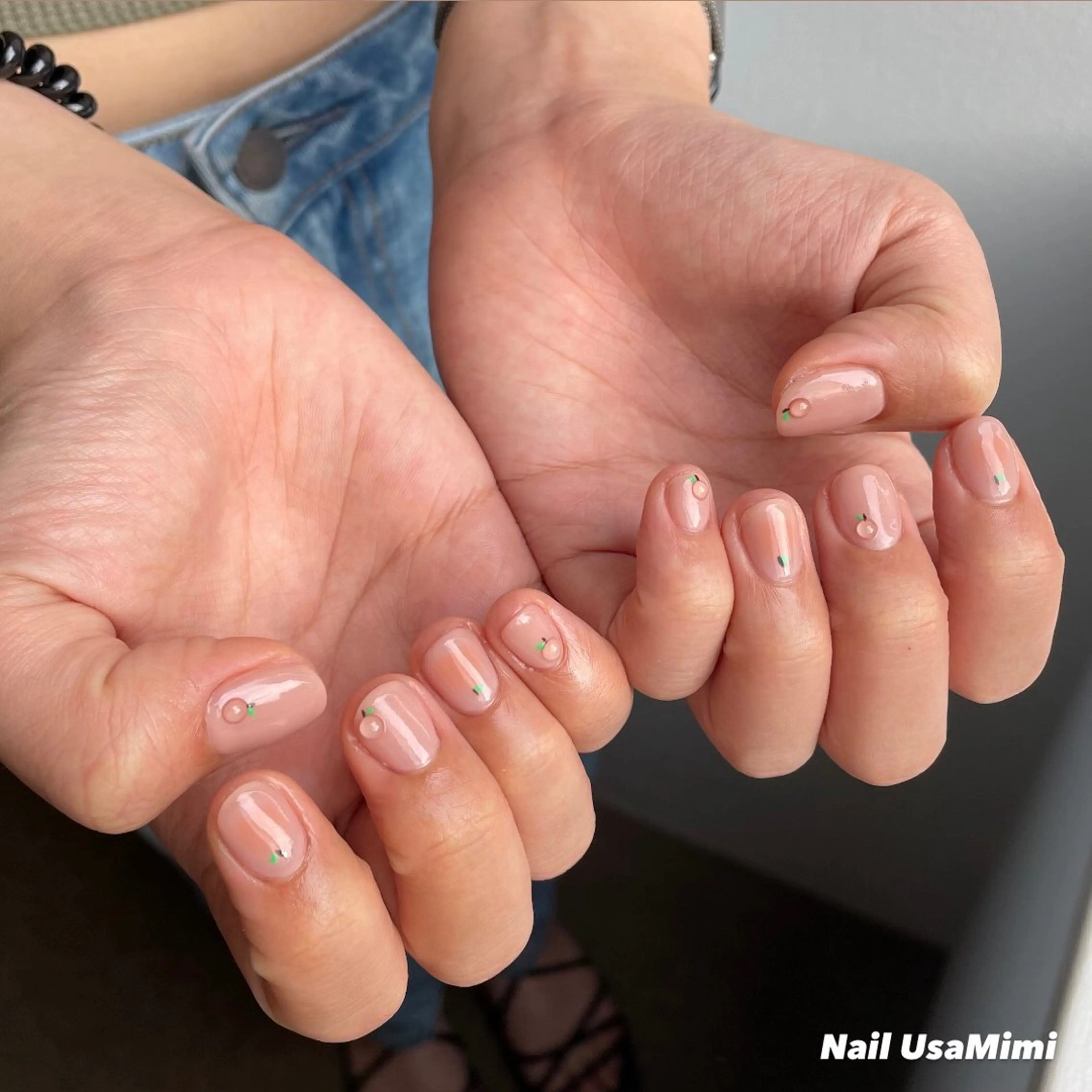 ネイル チークネイル 本町ネイルNail UsaMimiのネイルデザイン