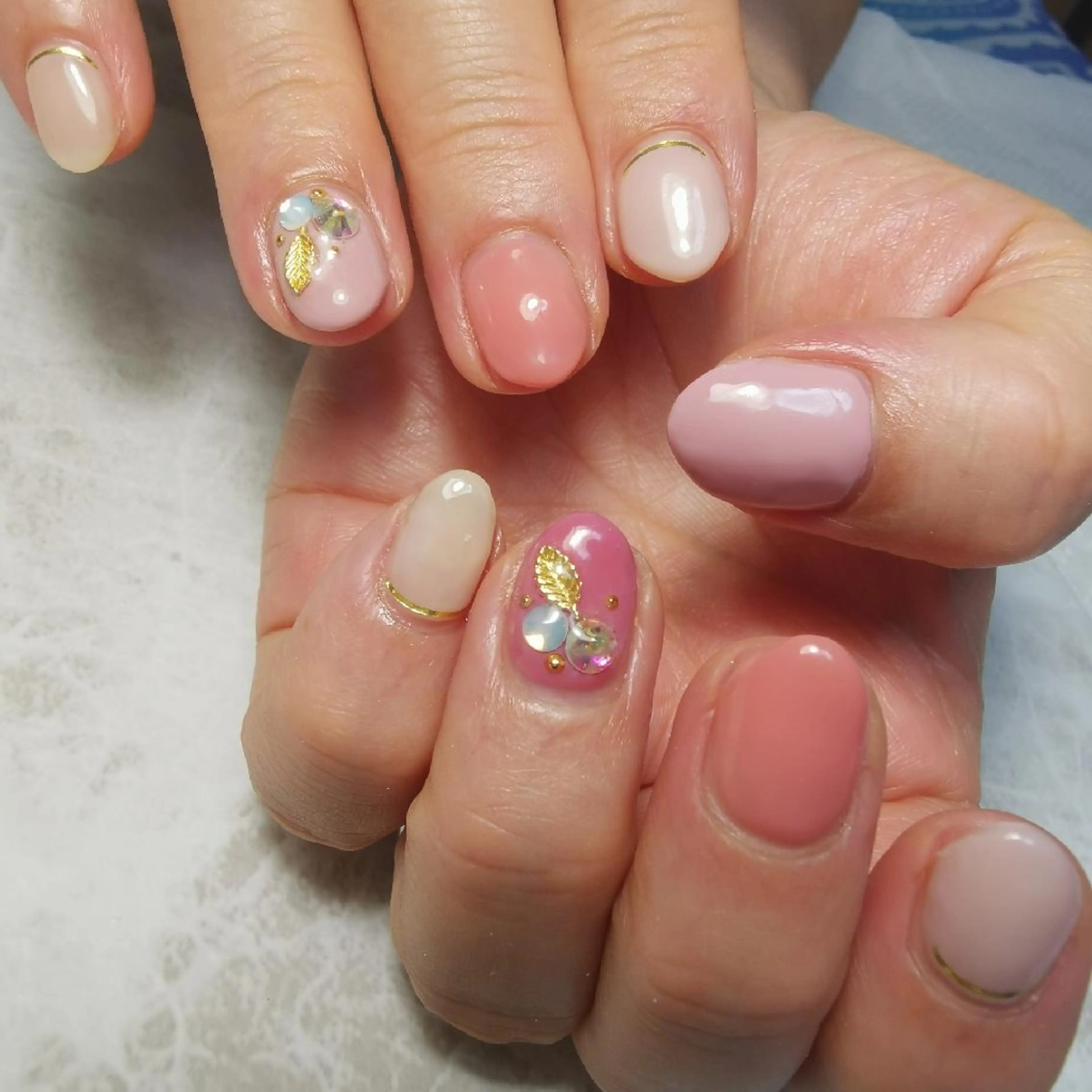 ネイル ピンク ハンドネイル reve あやののネイルデザイン