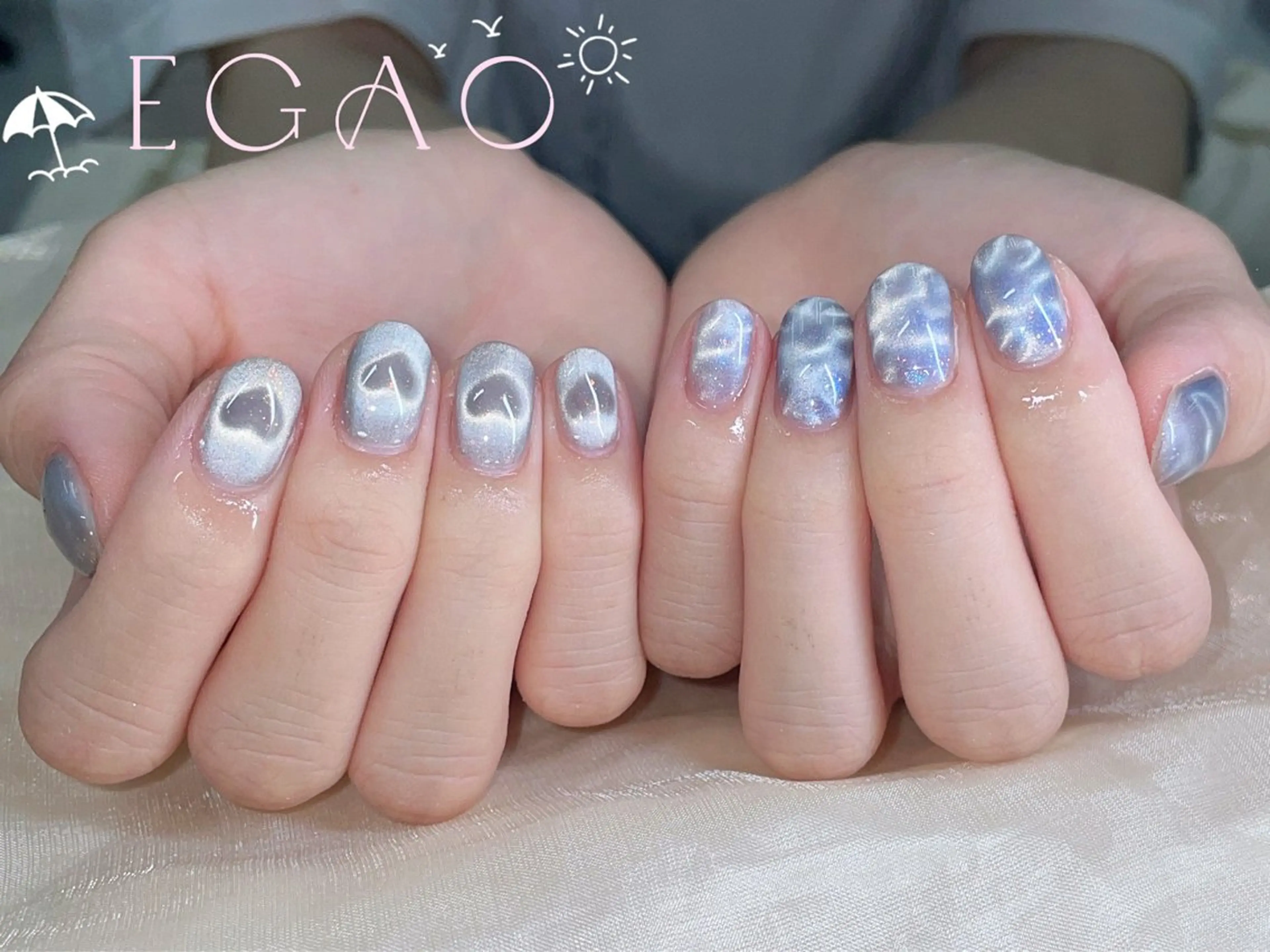 ネイル アートネイル フットネイル フレンチネイル ジェルネイル グラデーション ハンドネイル Egao Nail Salonのネイルデザイン