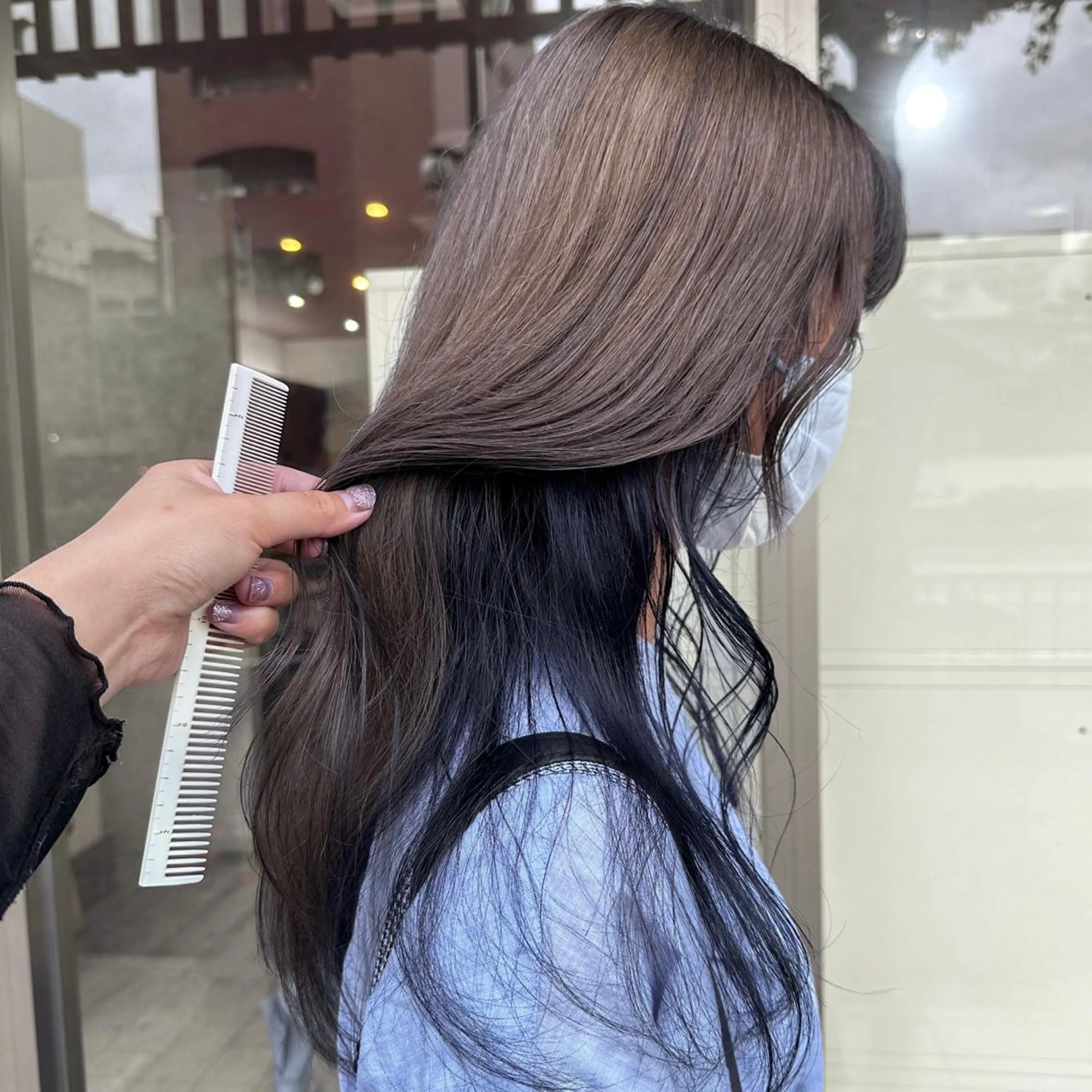 ロング カラー ブルーカラー 高橋 みく/ minim 暖色のヘアスタイル