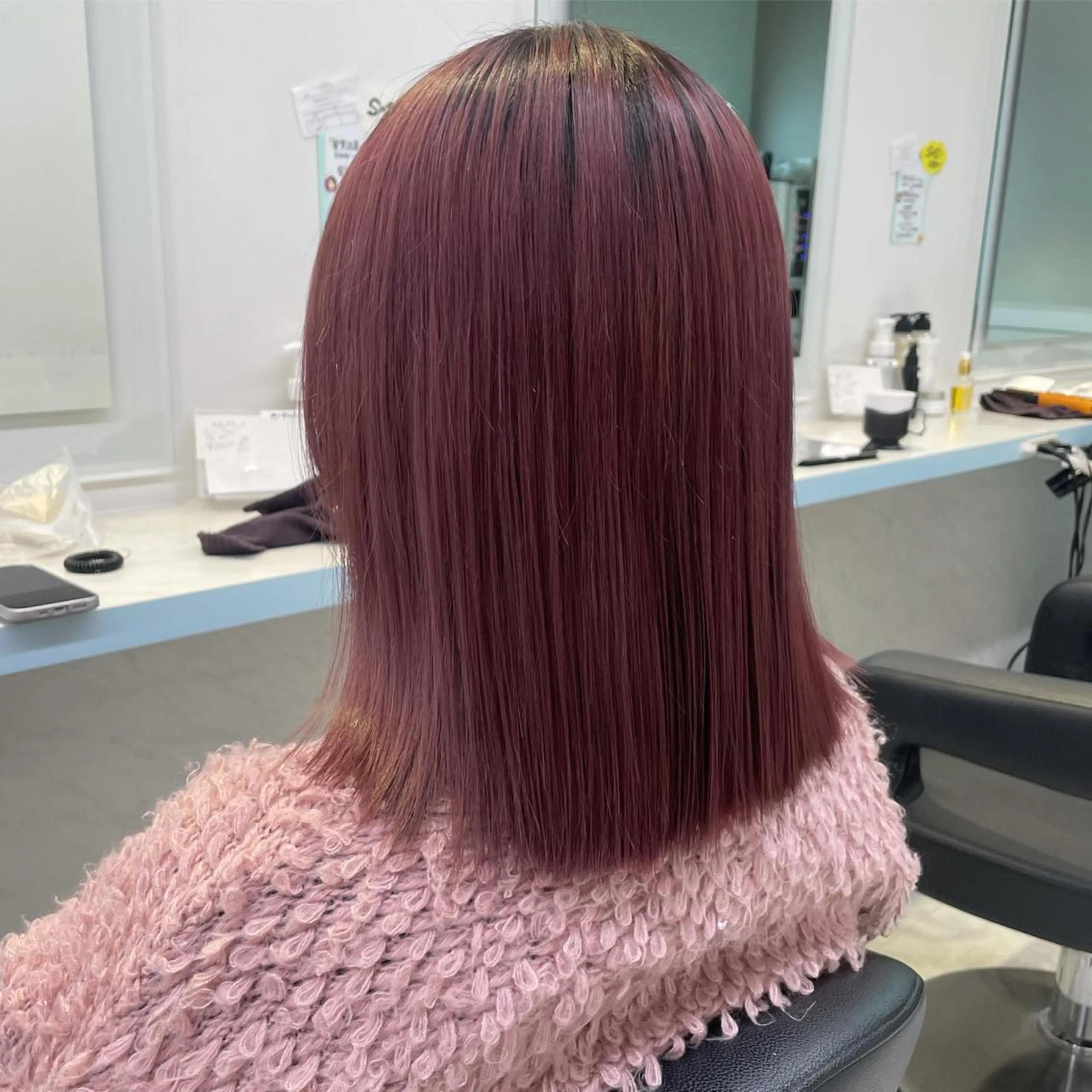 ミディアム Salowin池袋East 店3F所属・【美髪矯正/絹髪】 🎀hinano🎀のヘアスタイル